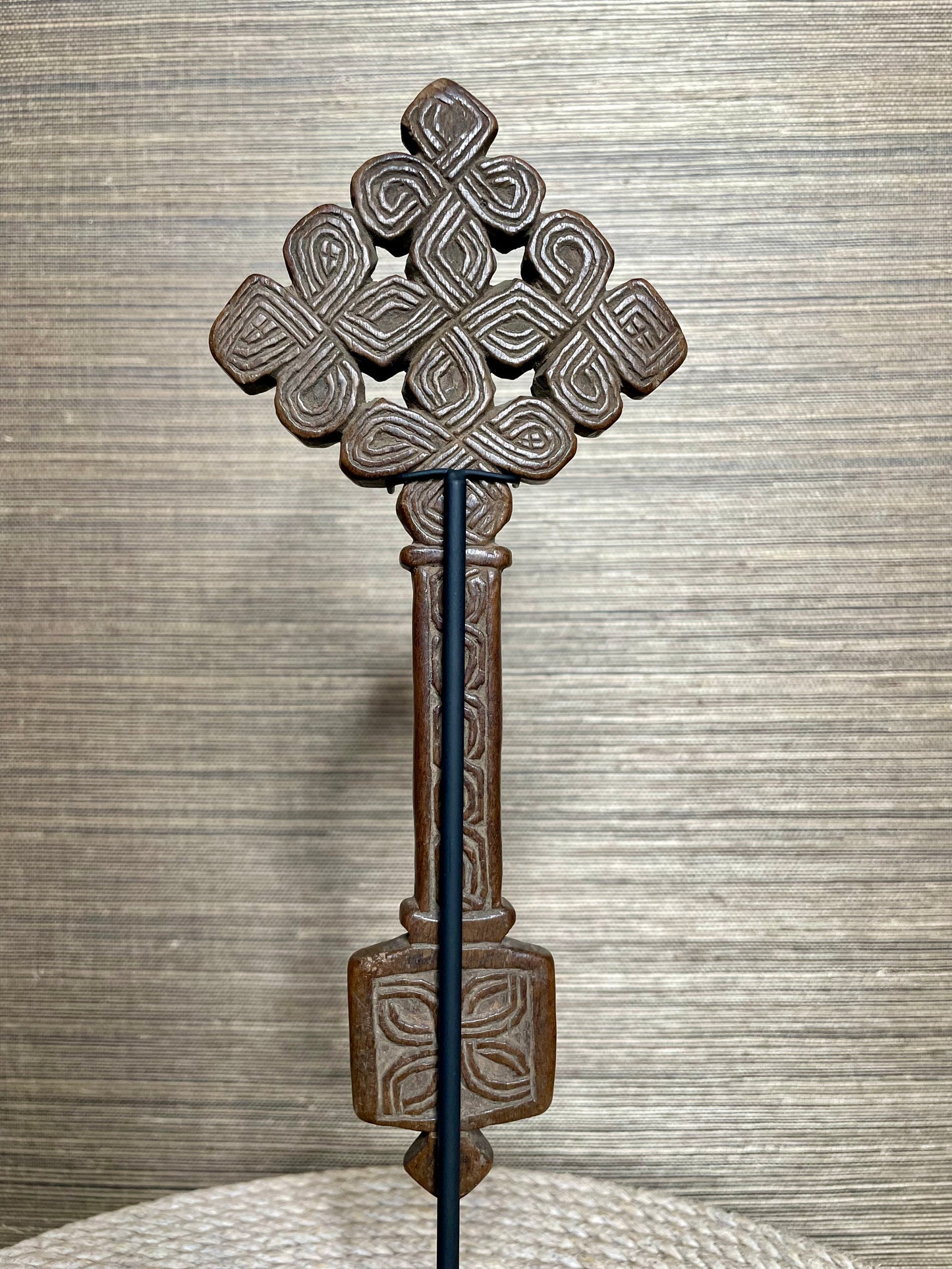 Antique Ethiopian Wooden Coptic Mäsqäl Crosses
