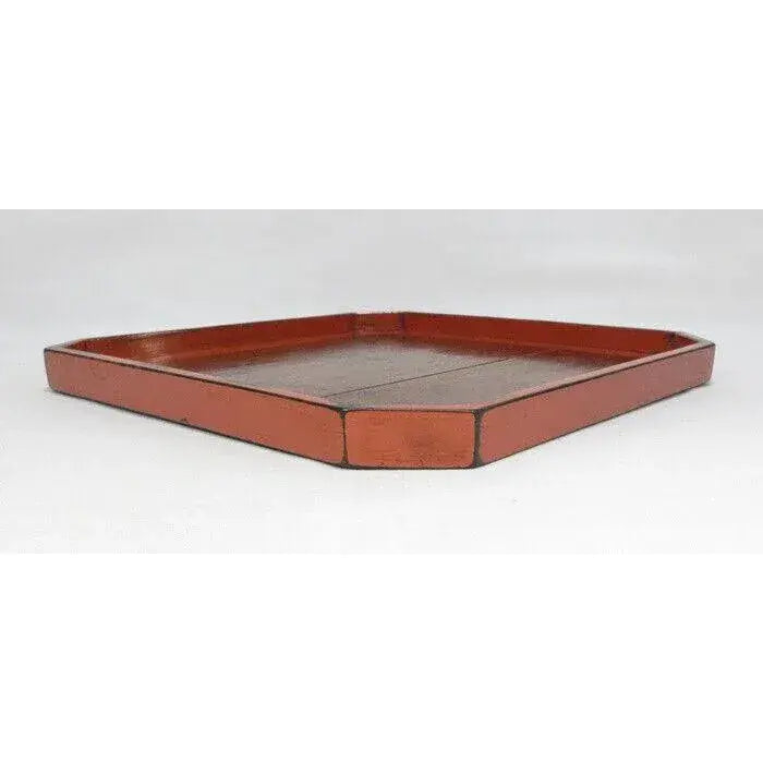 18th Century Japanese Negoro Lacquer Tea Tray