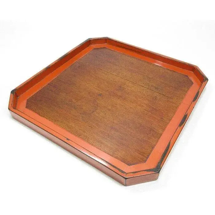 18th Century Japanese Negoro Lacquer Tea Tray