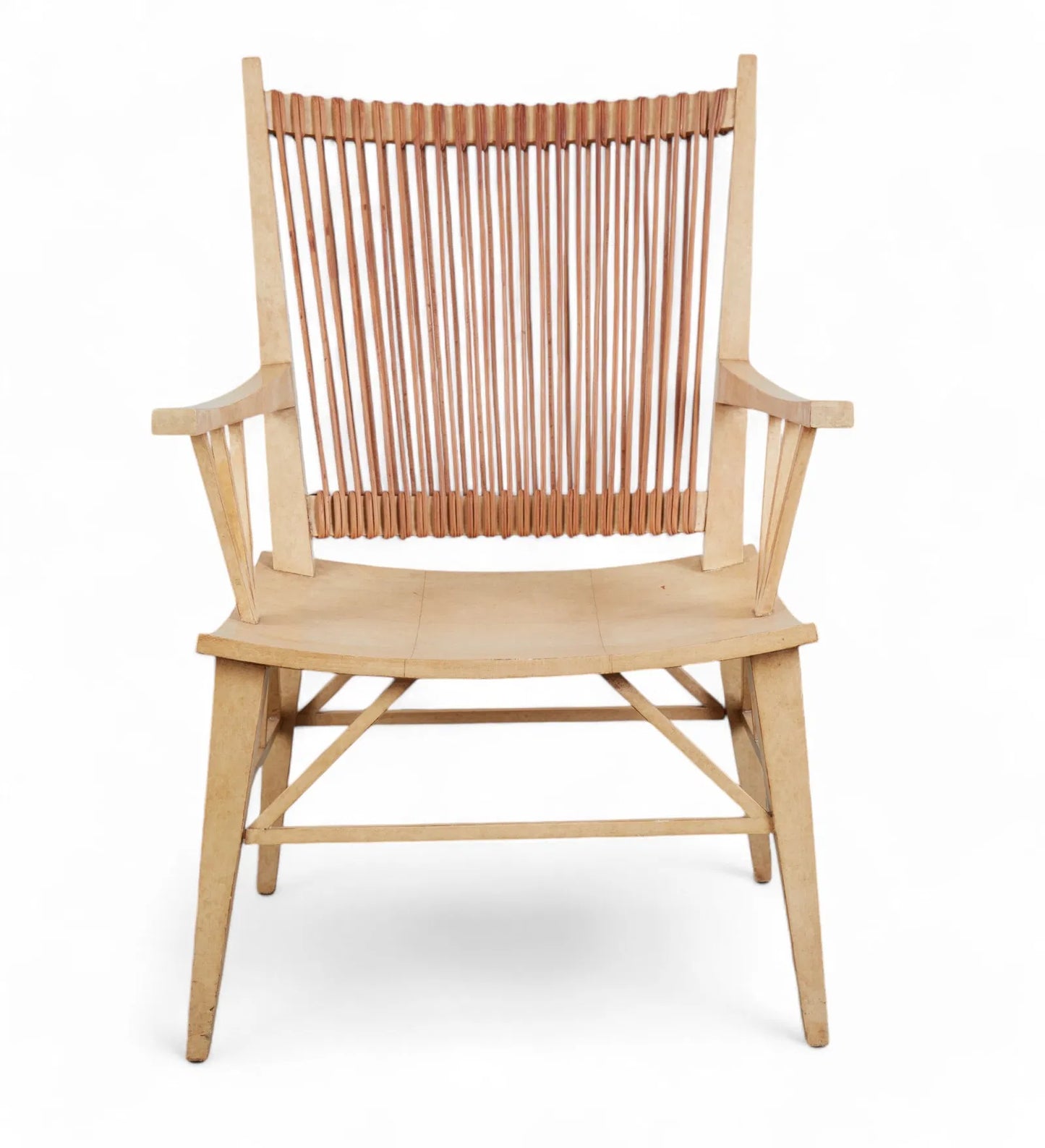 Therien & Co. Karnak Parchment and Leather Armchair