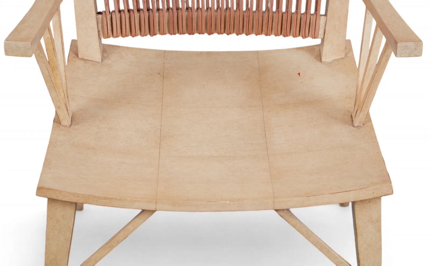 Therien & Co. Karnak Parchment and Leather Armchair