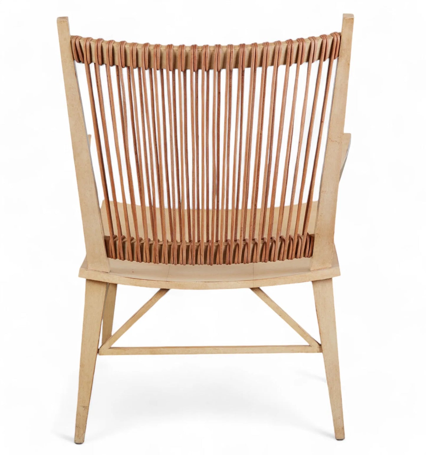 Therien & Co. Karnak Parchment and Leather Armchair