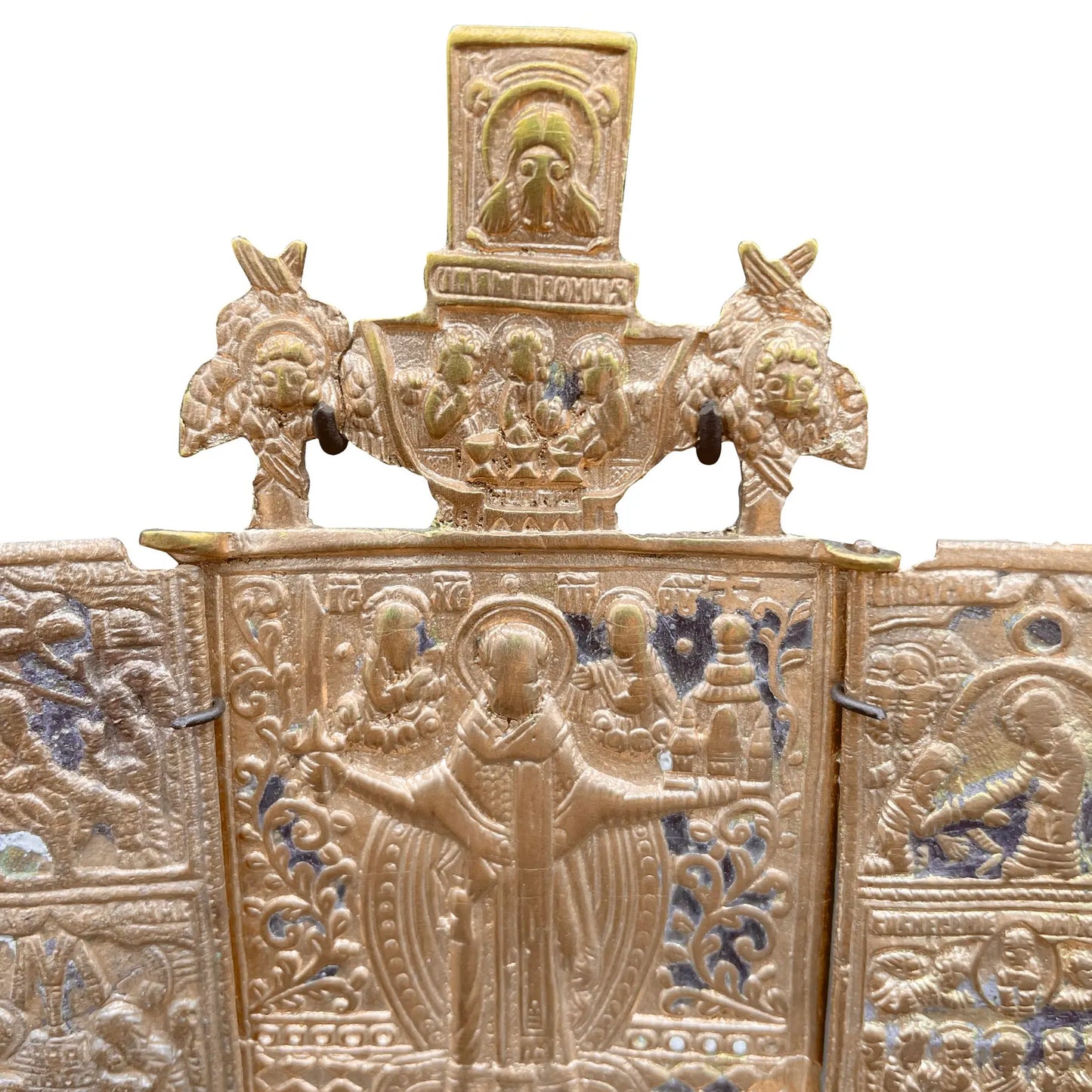 19th Century Russian Icon Triptych
