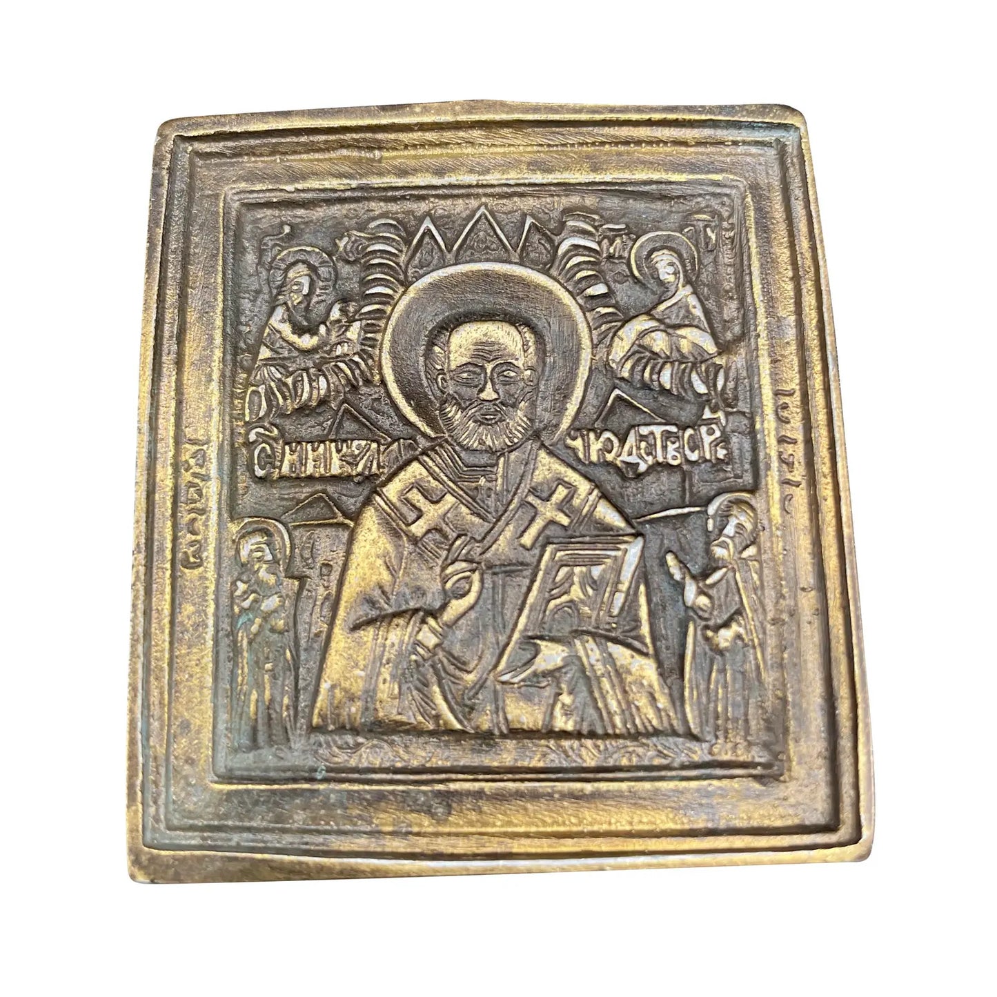 19th Century Russian Orthodox Icon of St. Nicholas