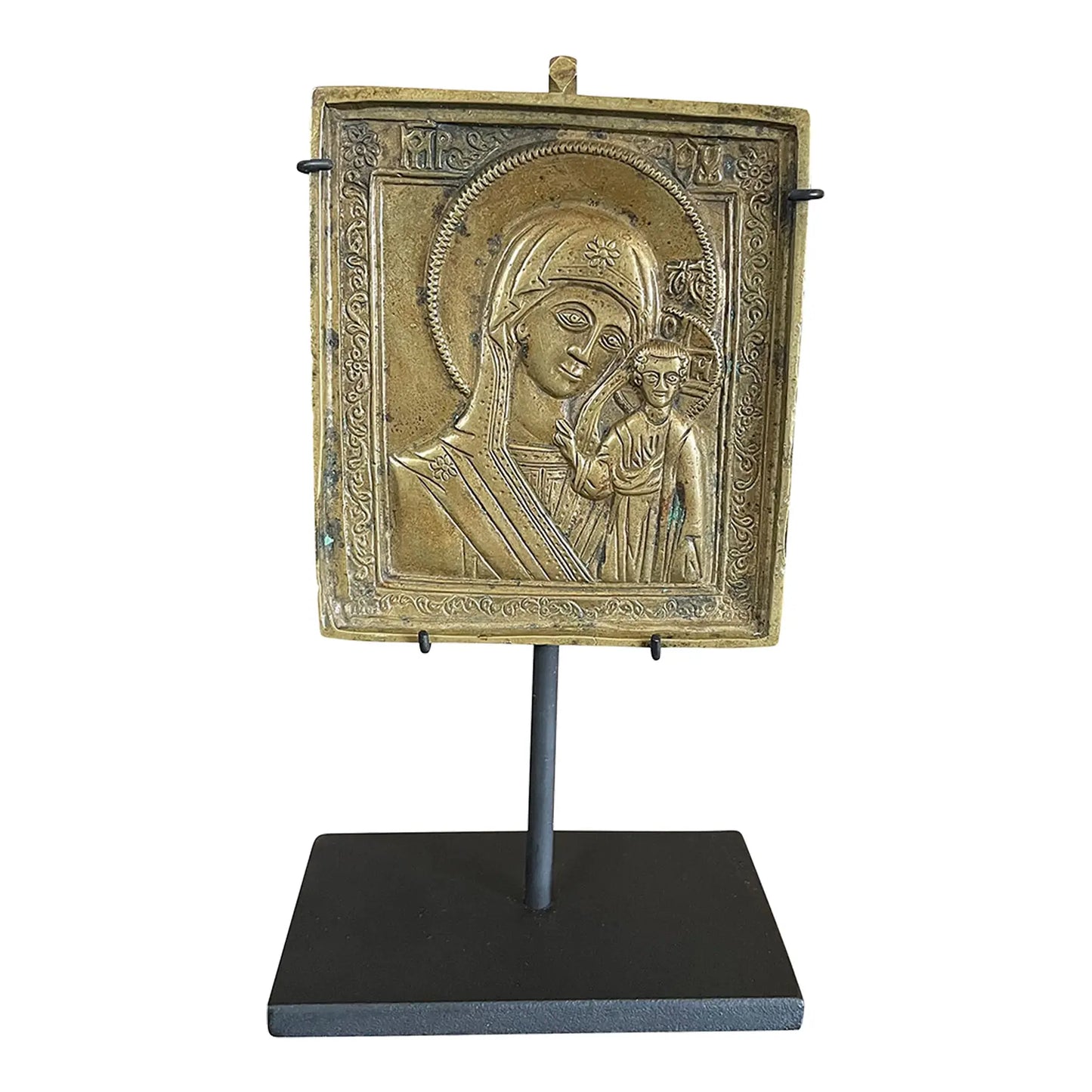 19th Century Russian Orthodox Icon of Virgin of Smolensk