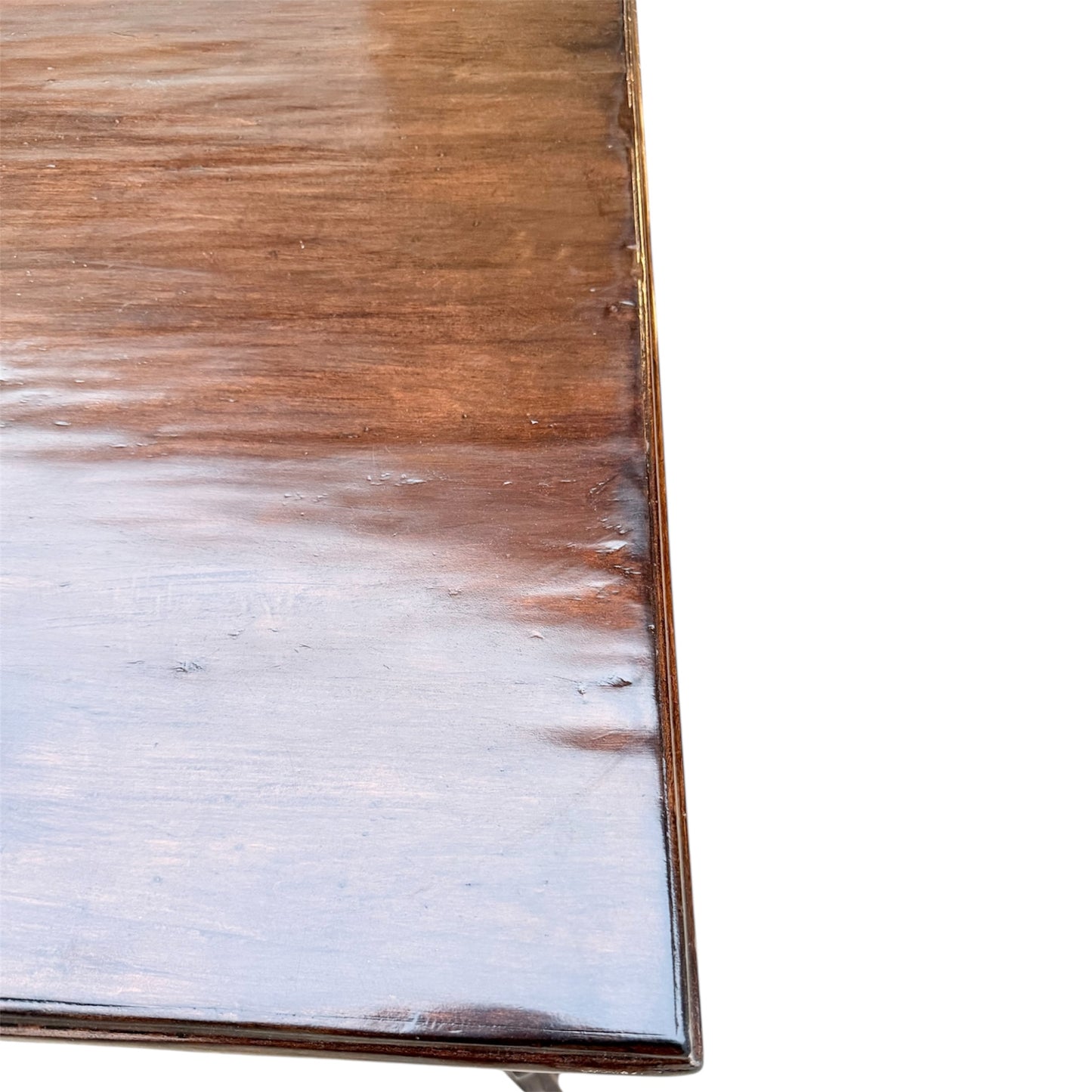 Dennis and Leen Louis XIV Os De Mouton Style Walnut Console Table