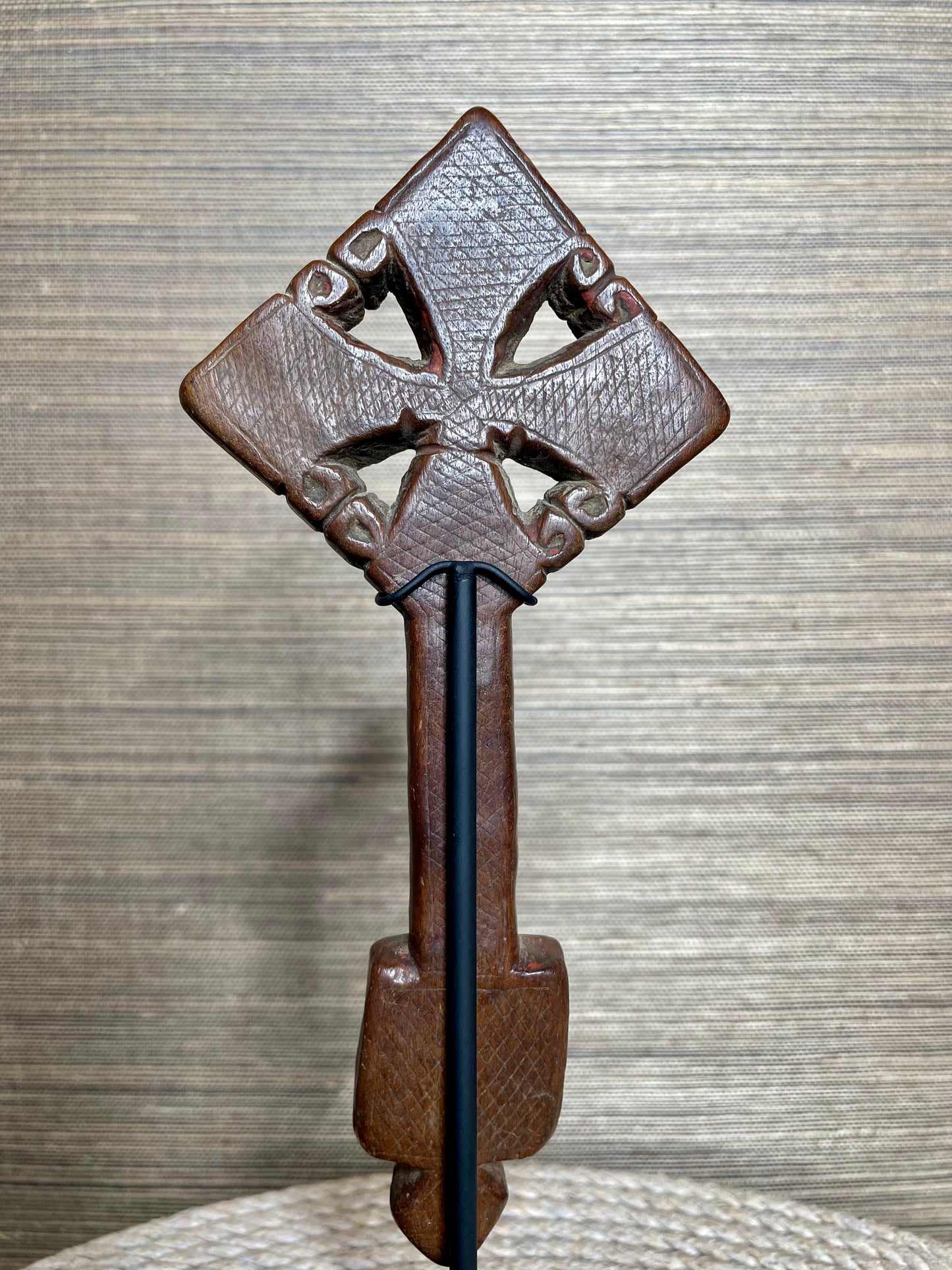 Antique Ethiopian Wooden Coptic Mäsqäl Crosses