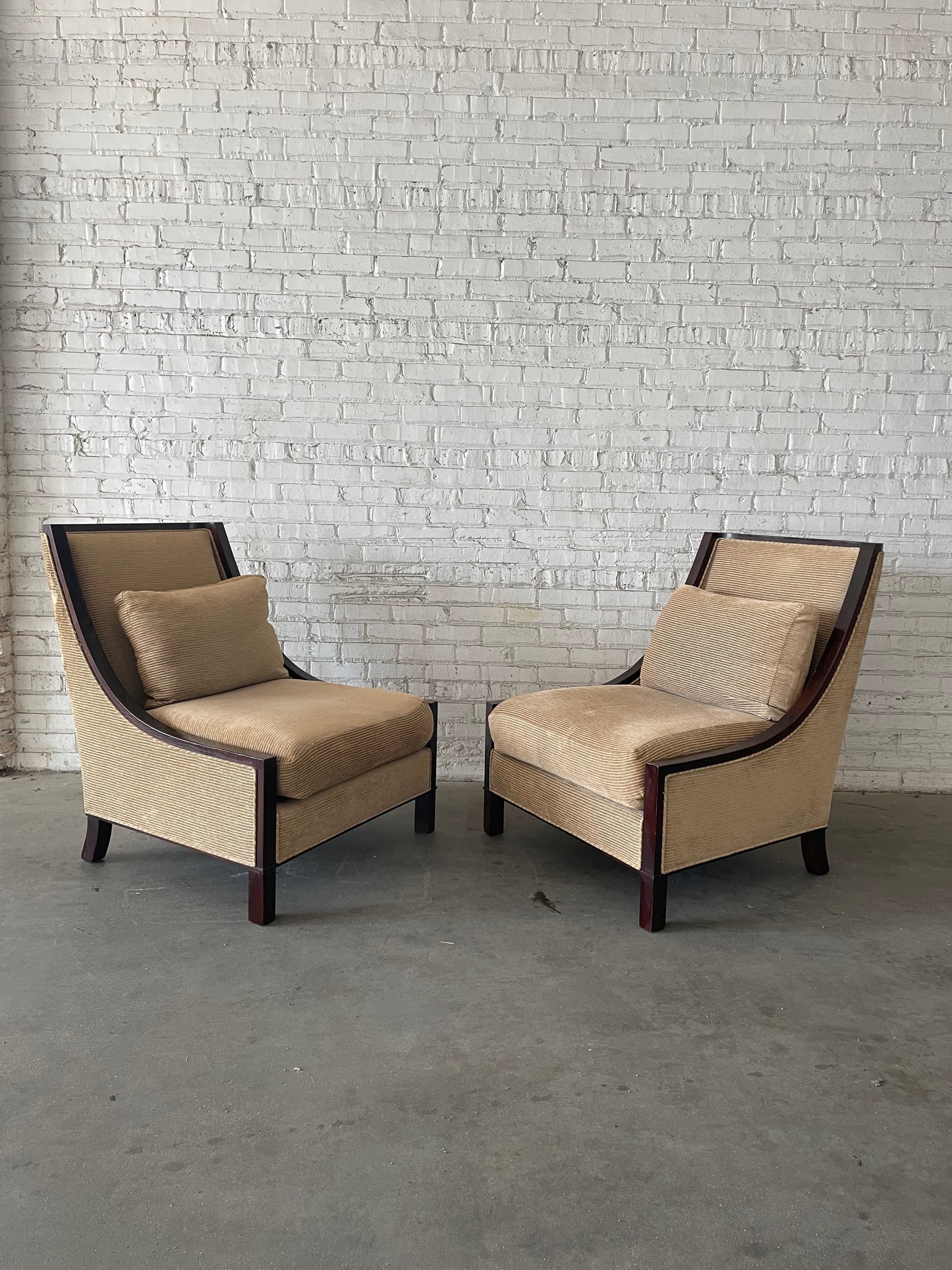 Barbara Barry for Baker Modern Slipper Chairs