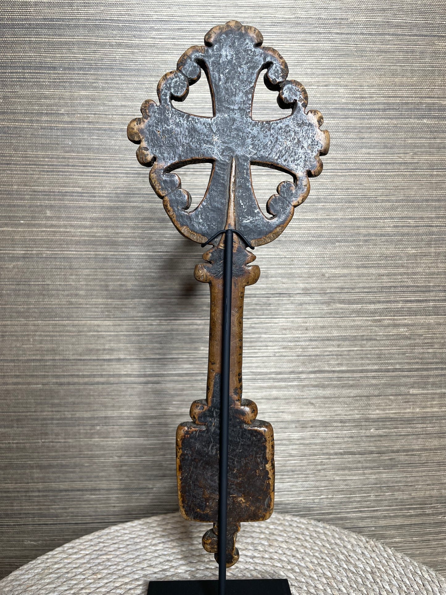 Antique Ethiopian Wooden Coptic Mäsqäl Crosses