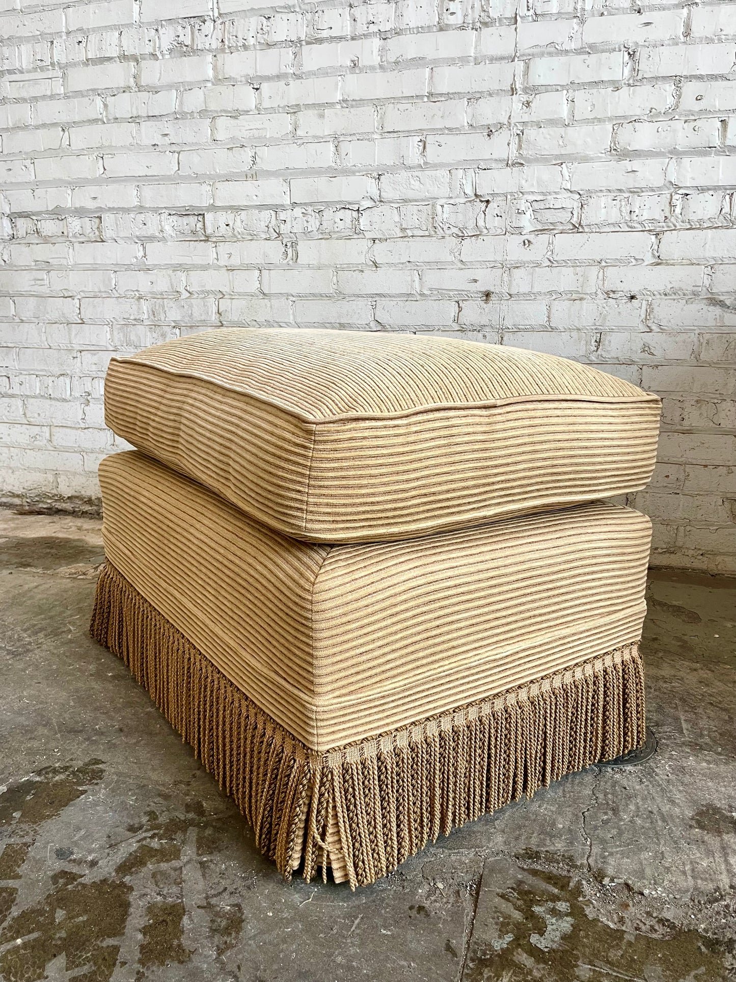 George Smith Scroll Arm Signature Chairs With Ottoman