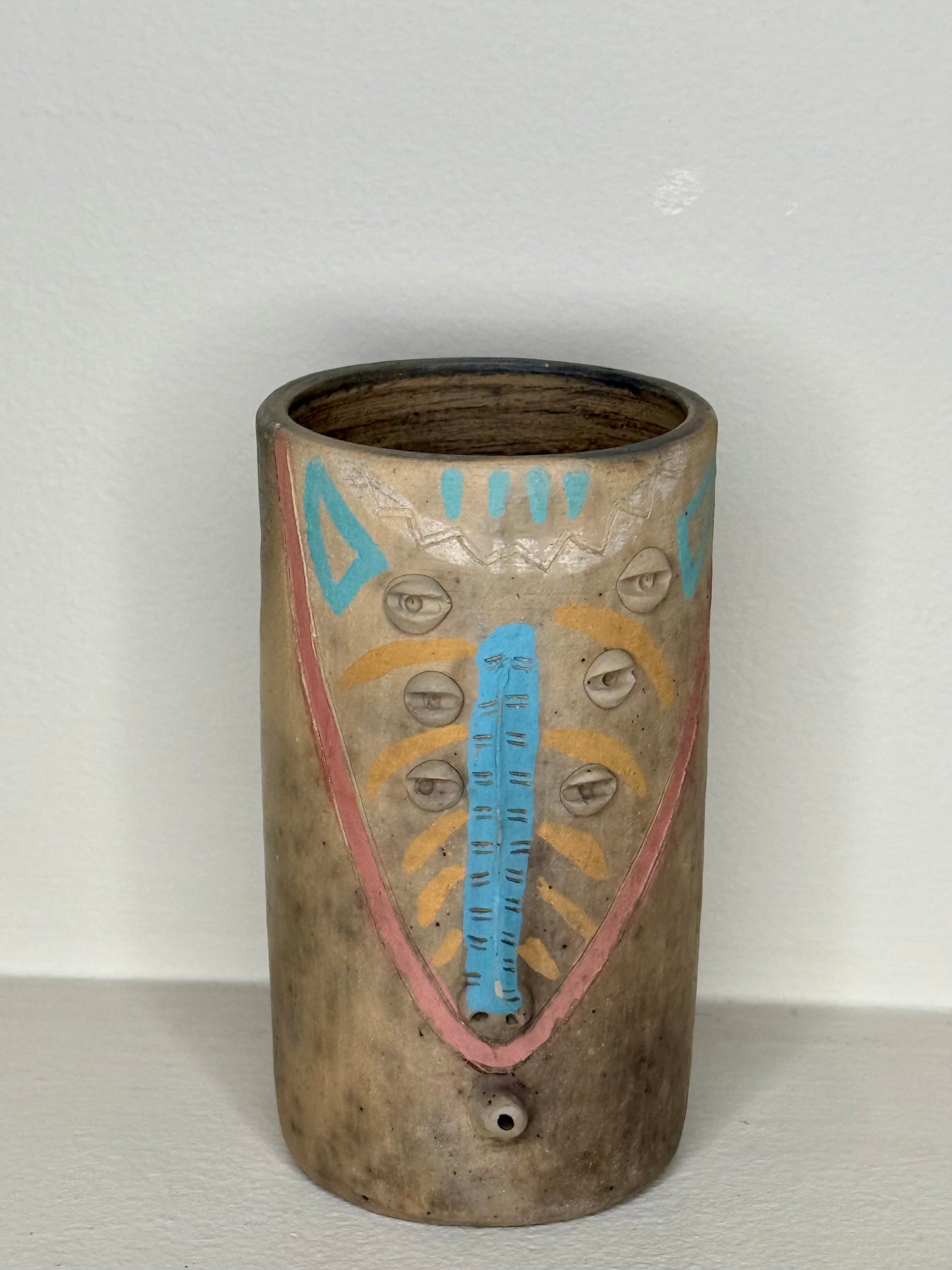 Mexican Modern Surrealist Painted Cups