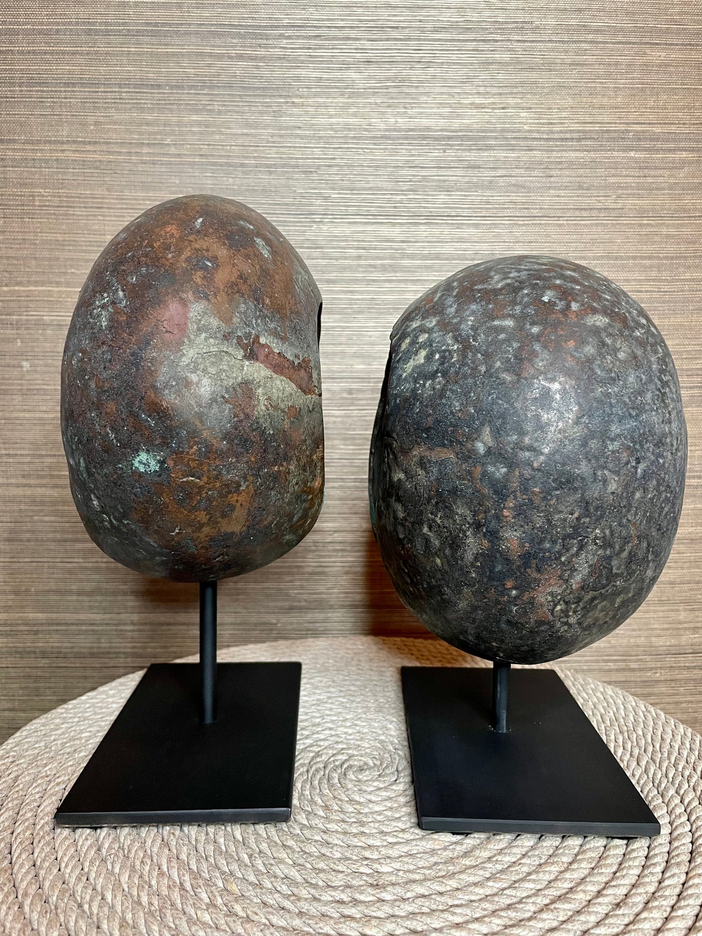 Antique African Mbole Mounted Currency Forms