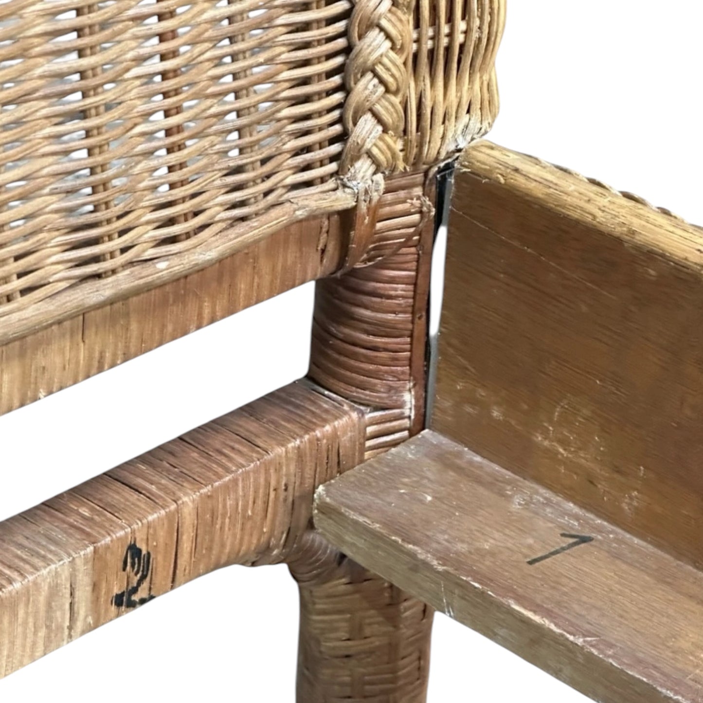 Ralph Lauren Wicker and Rattan Scrolled Queen Bed