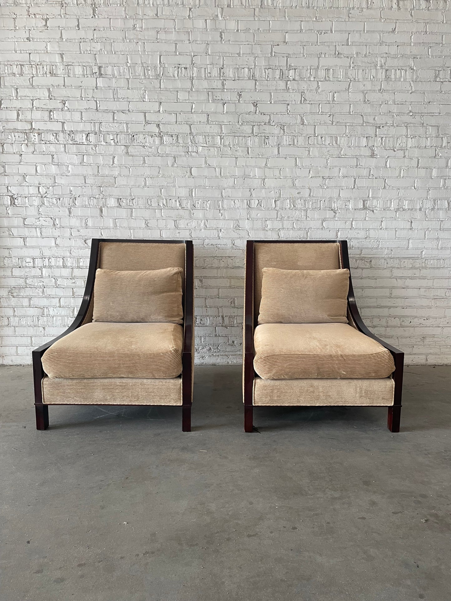 Barbara Barry for Baker Modern Slipper Chairs