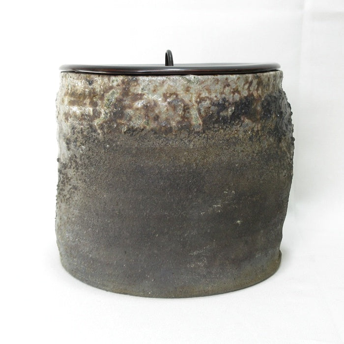 Antique Japanese Bizen Mizusashi Tea Ceremony Water Vessel