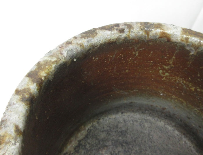 Antique Japanese Bizen Mizusashi Tea Ceremony Water Vessel