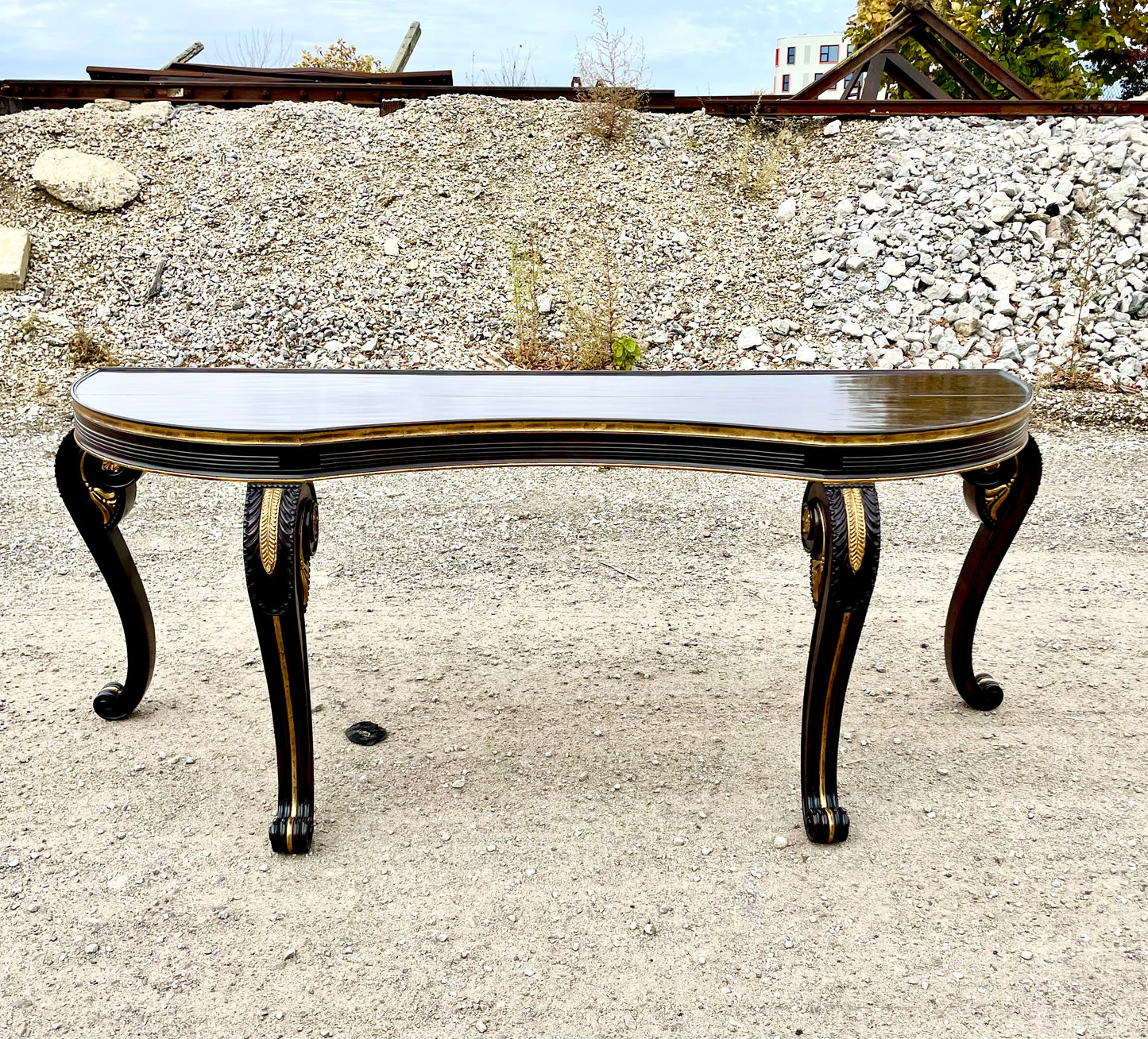 Dessin Fournir Georgian Mahogany Chatsworth Console Table