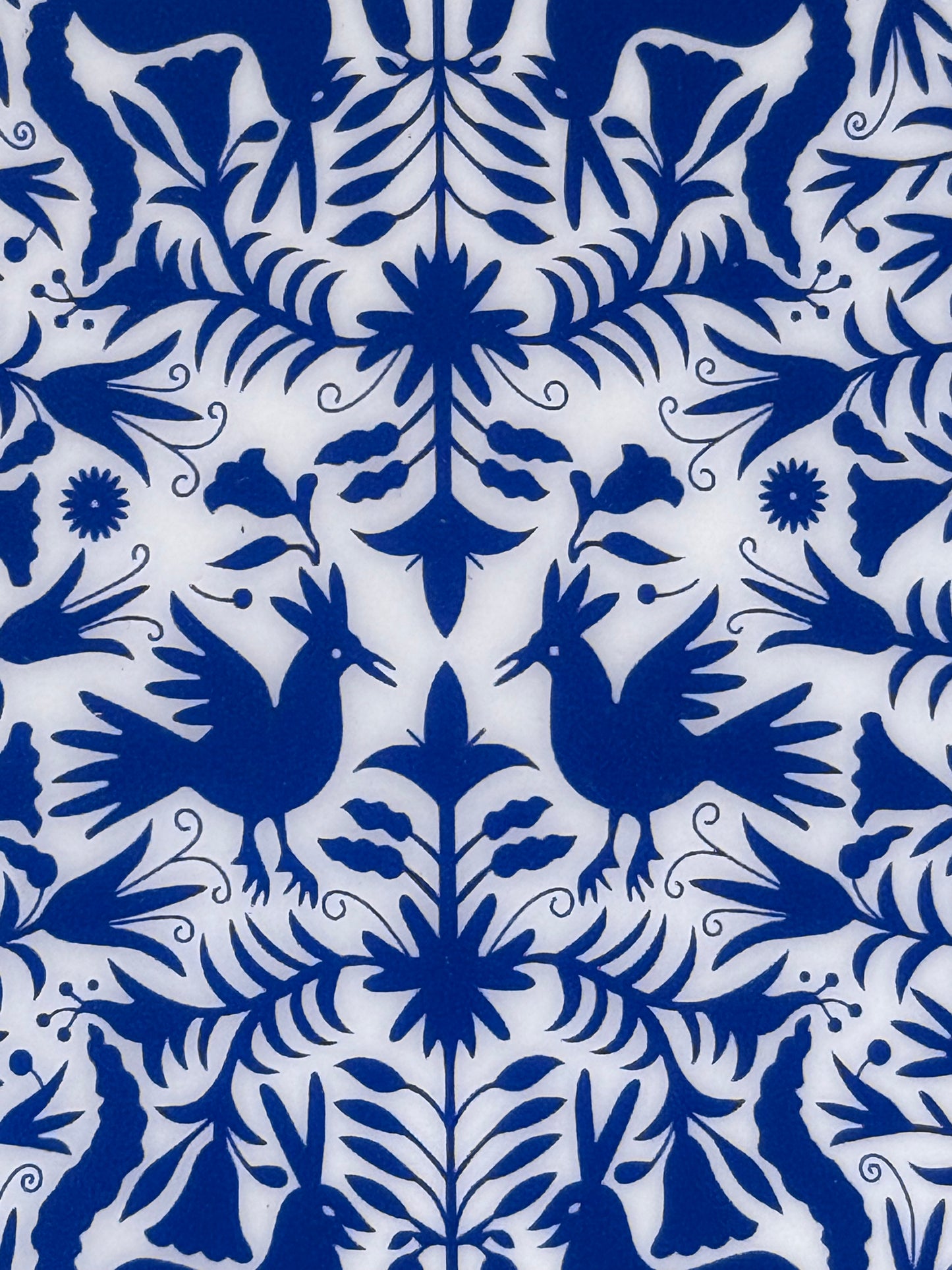 Mexican Blue and White Otomi Coasters