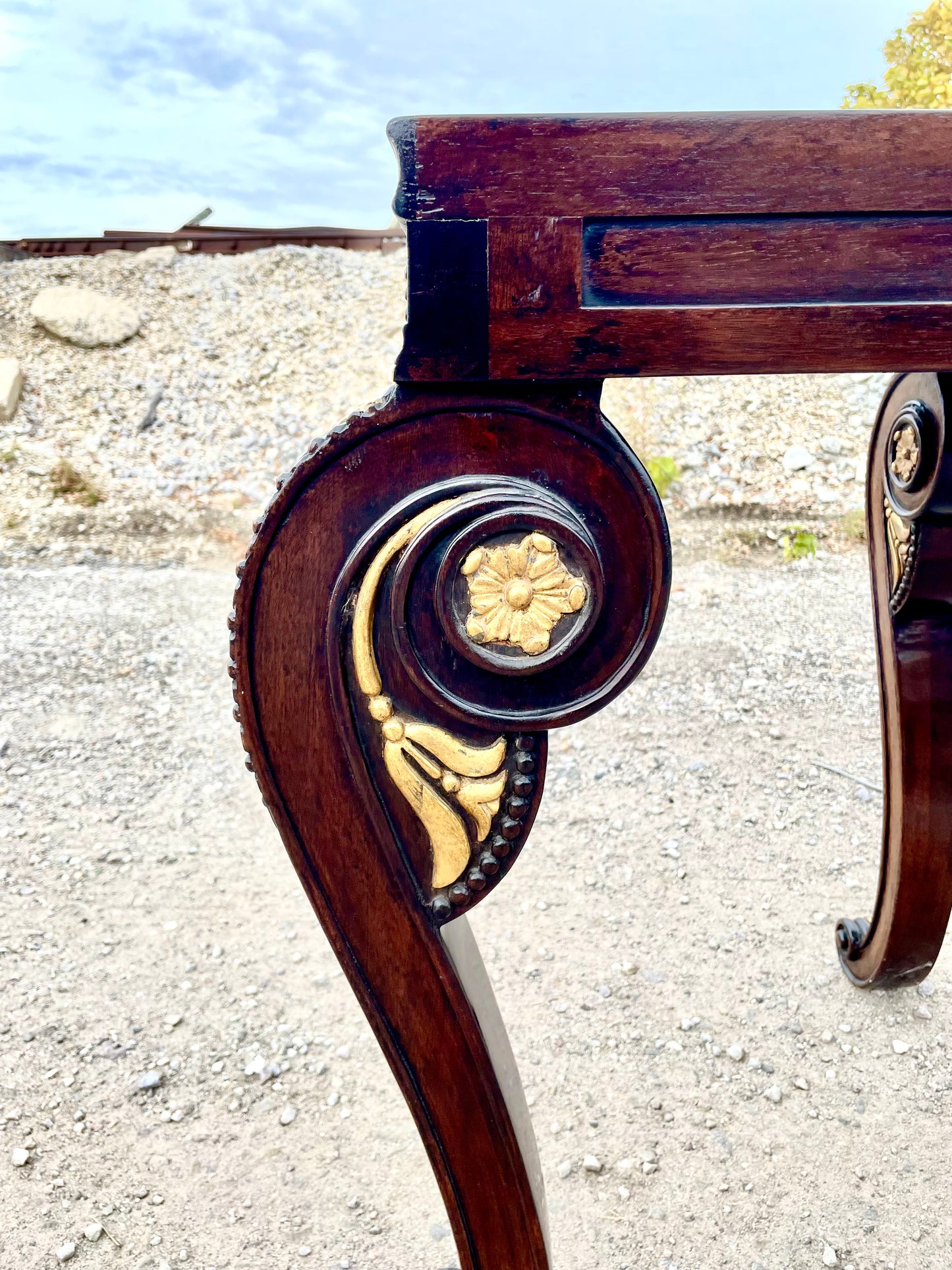 Dessin Fournir Georgian Mahogany Chatsworth Console Table