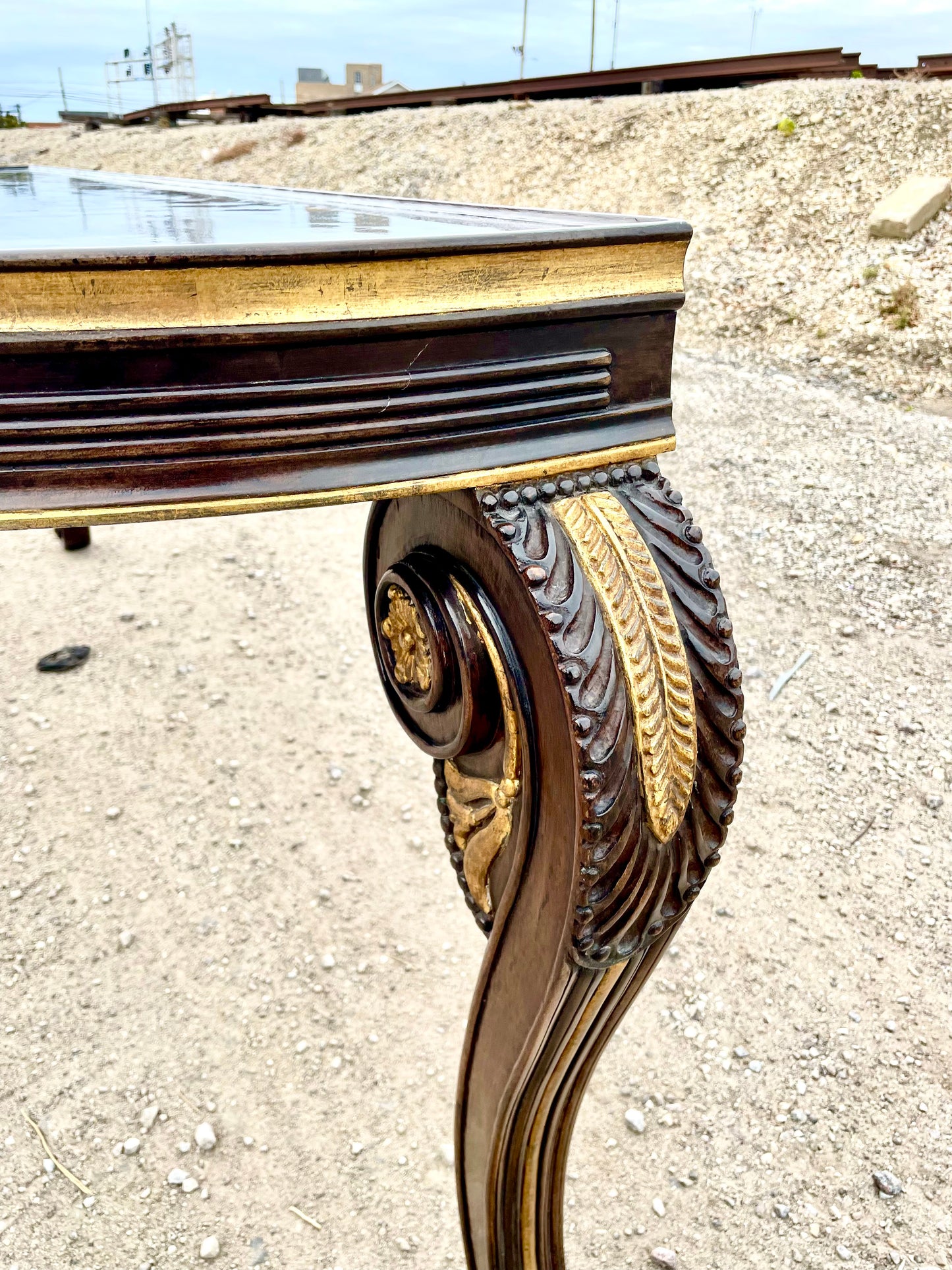 Dessin Fournir Georgian Mahogany Chatsworth Console Table