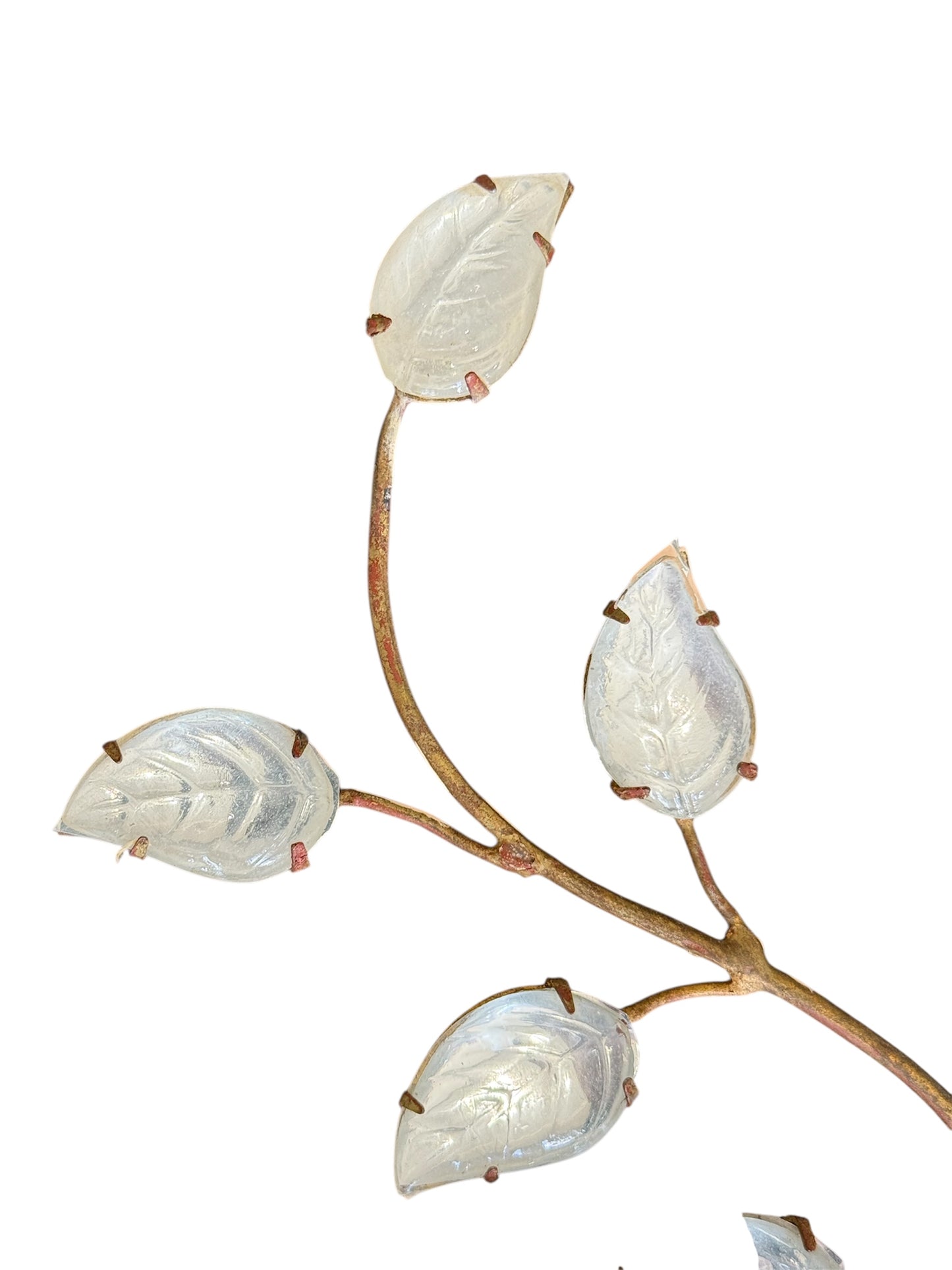 1930's Maison Baguès Rock Crystal Parrot and Urn Sconces
