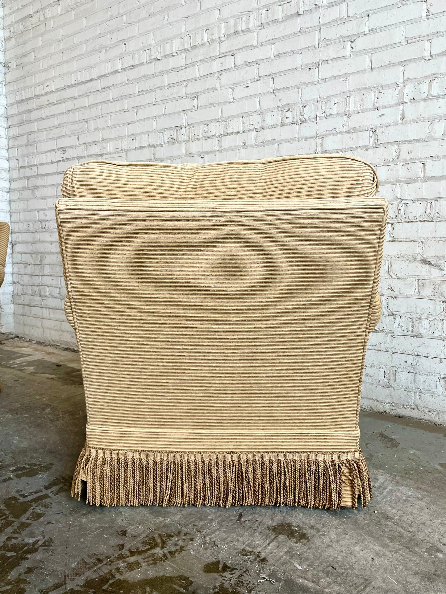 George Smith Scroll Arm Signature Chairs With Ottoman