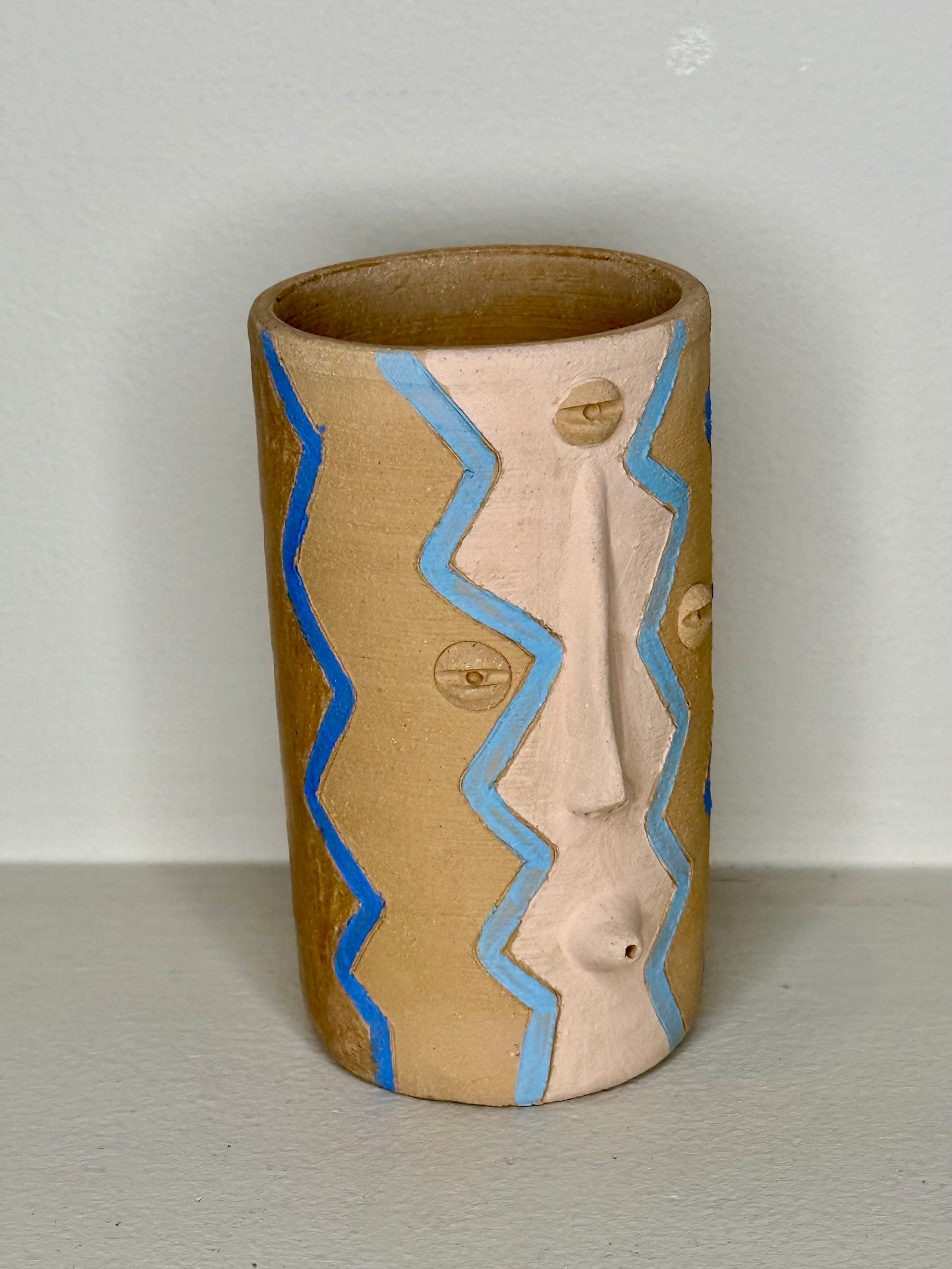 Mexican Modern Surrealist Painted Cups