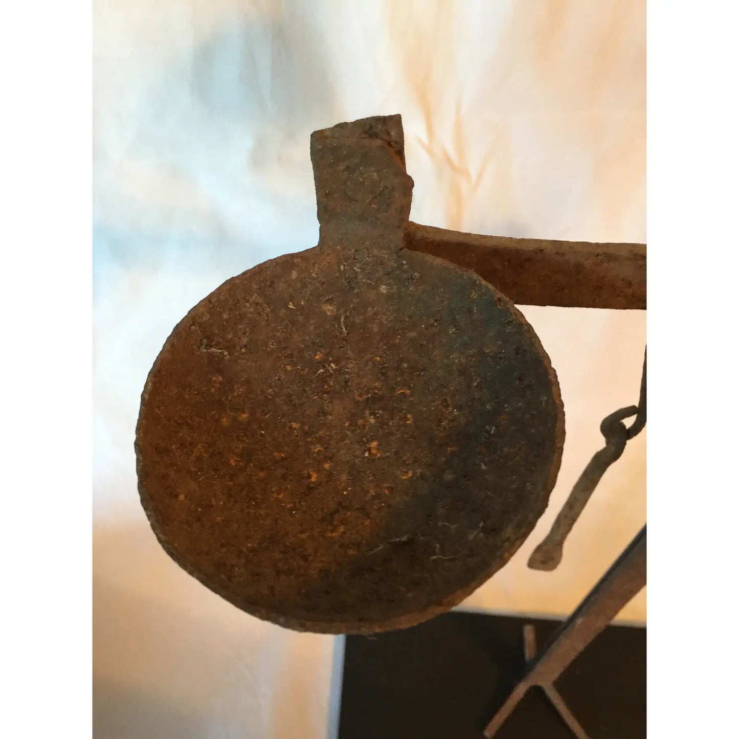 Antique African Bamana Ritual Iron Oil Lamp