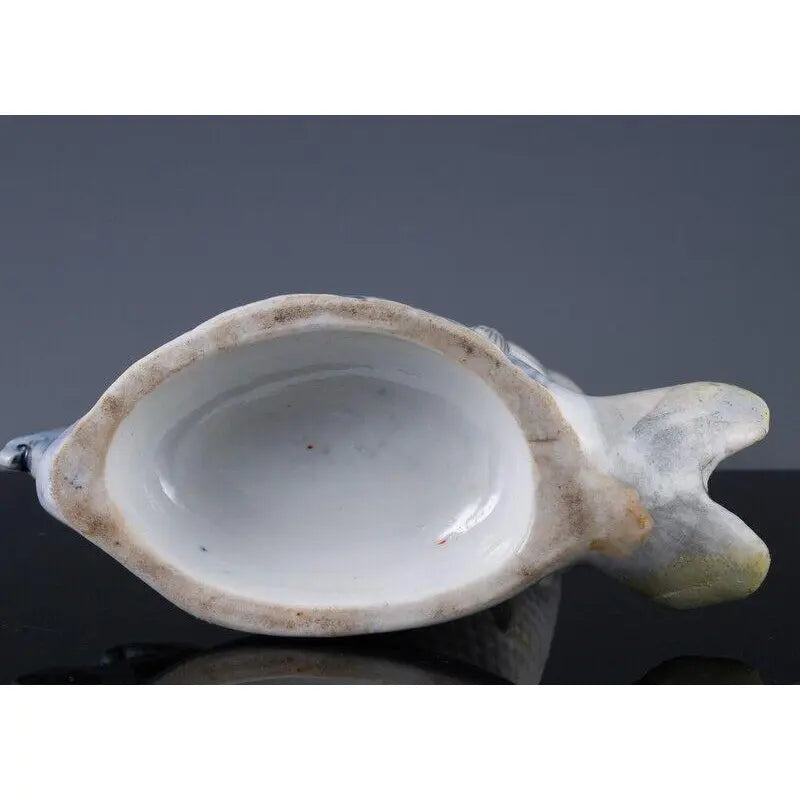 19th Century Japanese Hirado Porcelain Leaping Koi Fish