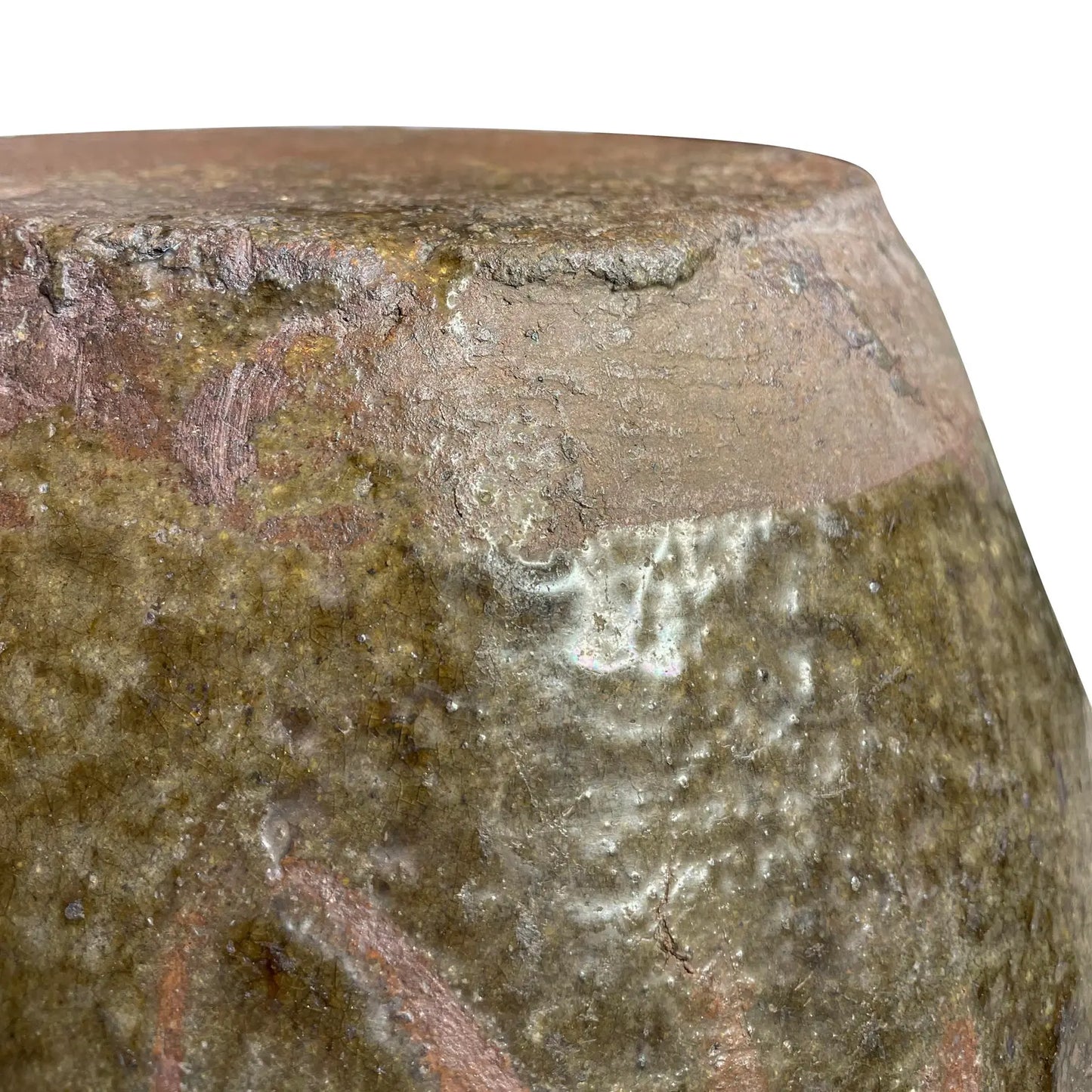 19th Century Japanese Meiji Tanba Stoneware Vessel