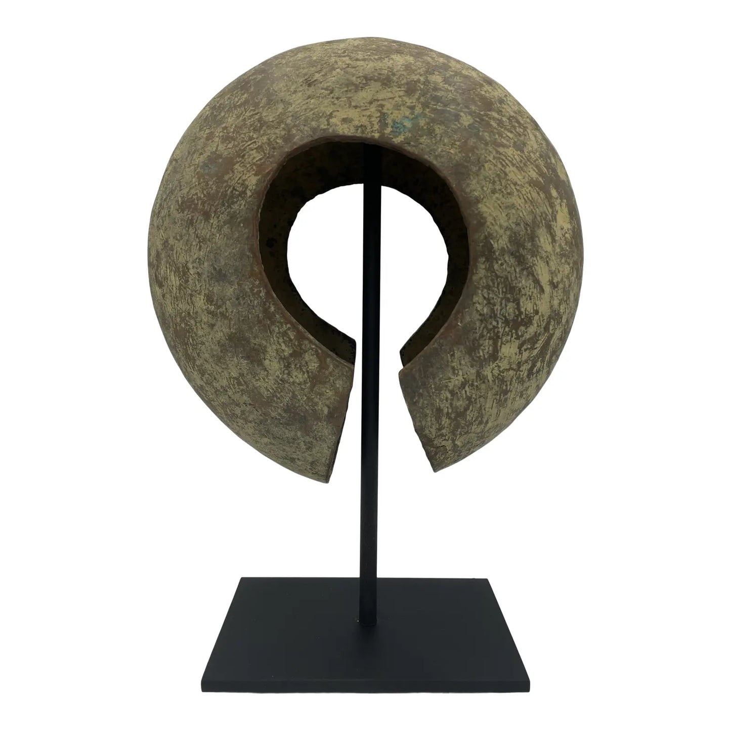 19th Century African Mounted Copper Mbole Currency Form
