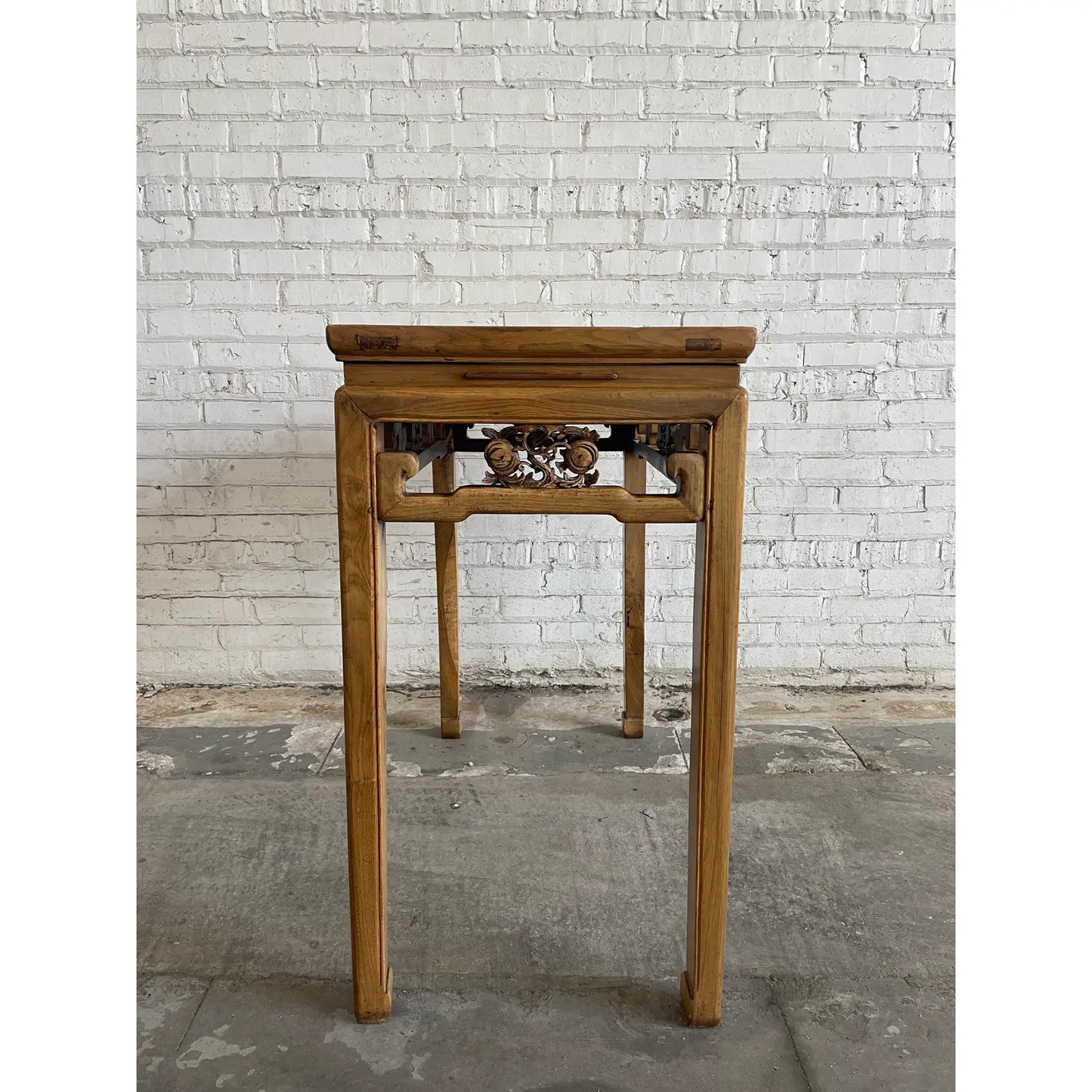 19th Century Chinese Elm Console Altar Table