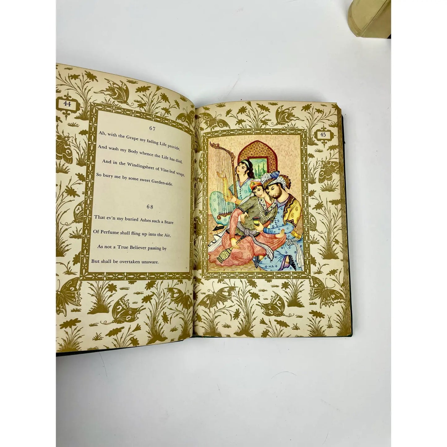 Antique German Leather Decorative Books- a Set of 8