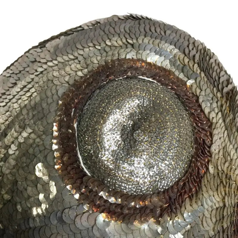 Antique German Sequined Bird Goldhaube Hats