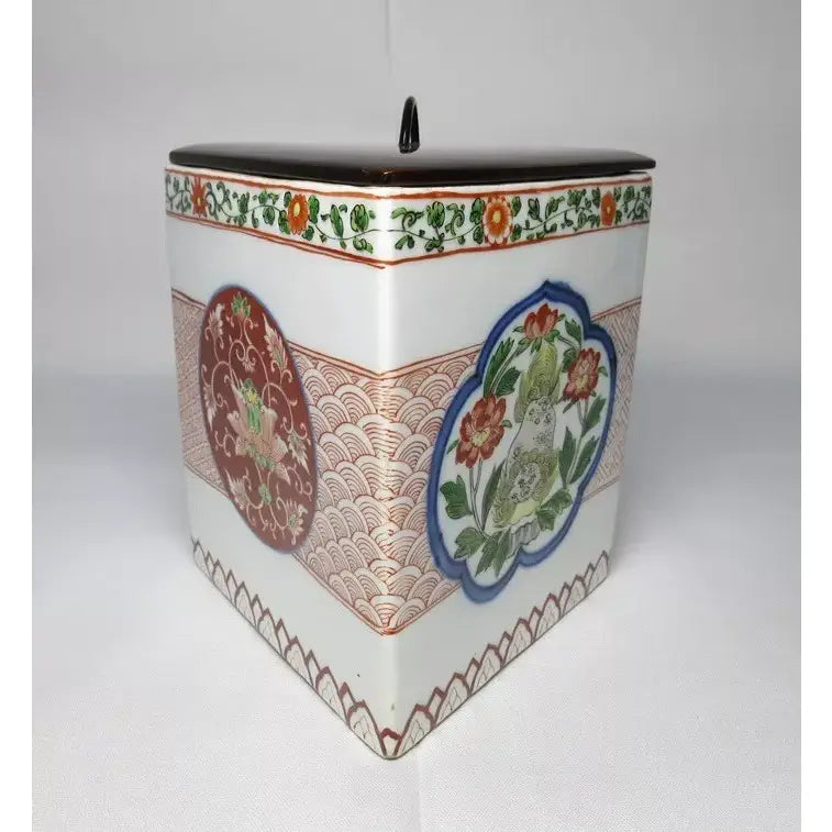 19th Century Japanese Imari Porcelain Tea Ceremony Mizusashi