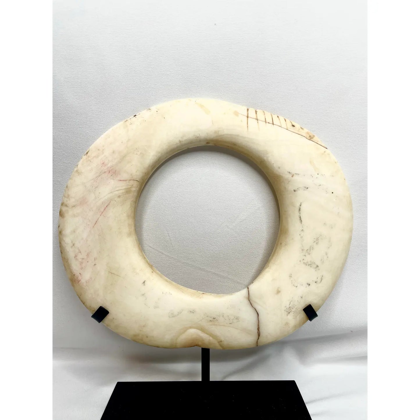 Antique Mounted New Guinea Abelam Currency Shell Rings