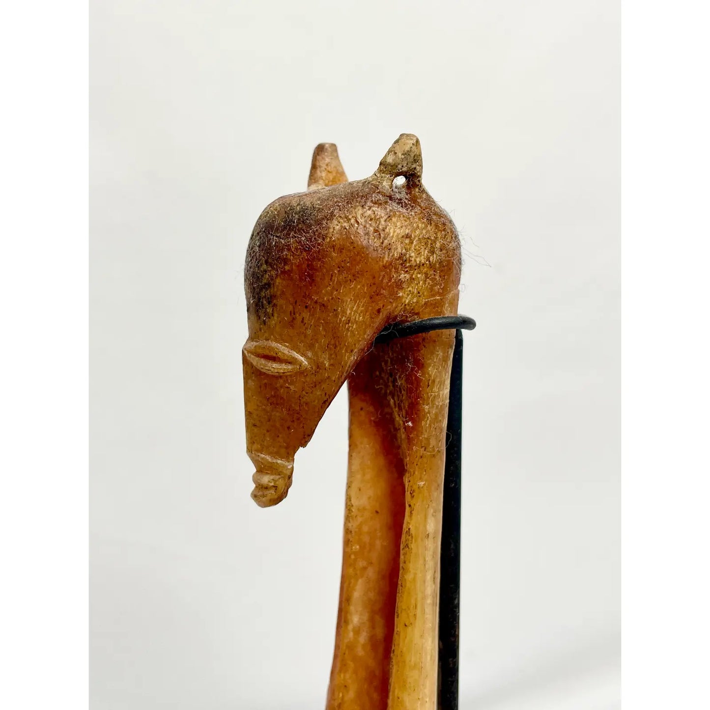 Antique Papua New Guinea Azera Banana Scraper Spoon on Stand