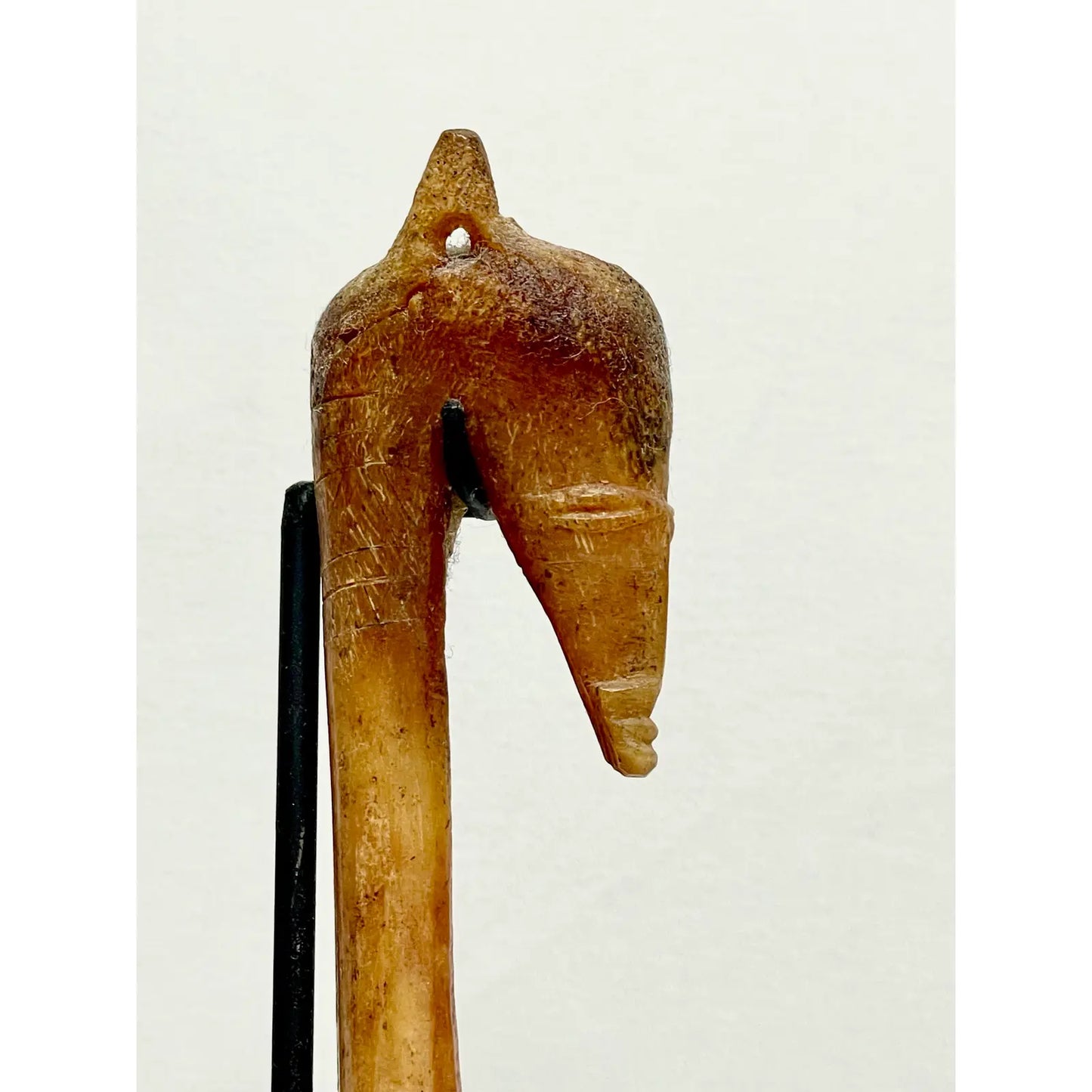 Antique Papua New Guinea Azera Banana Scraper Spoon on Stand