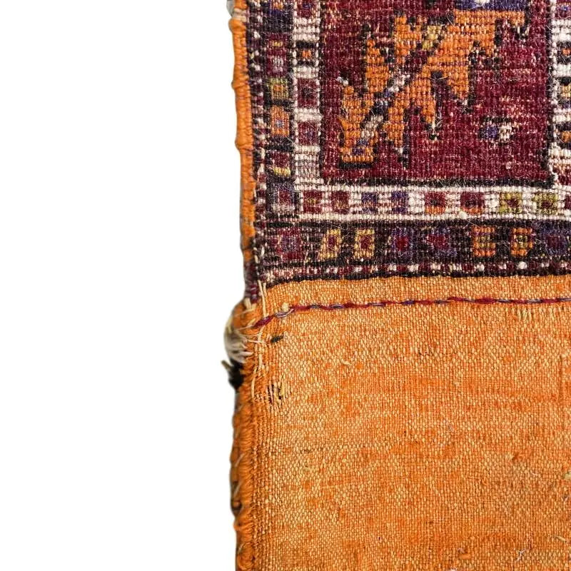 Antique Persian Hand-Knotted Qashqai Saddlebag Textile