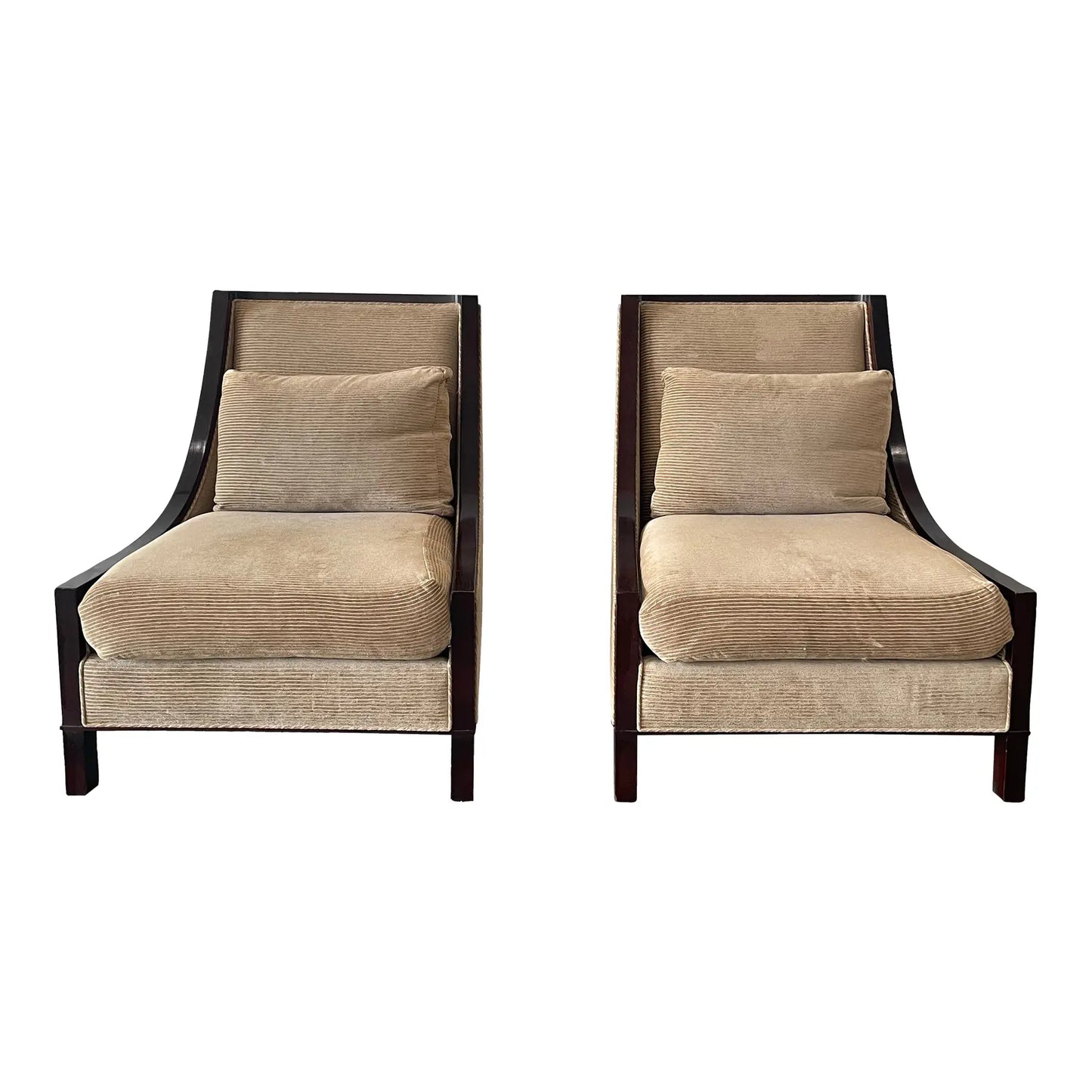 Barbara Barry for Baker Modern Slipper Chairs