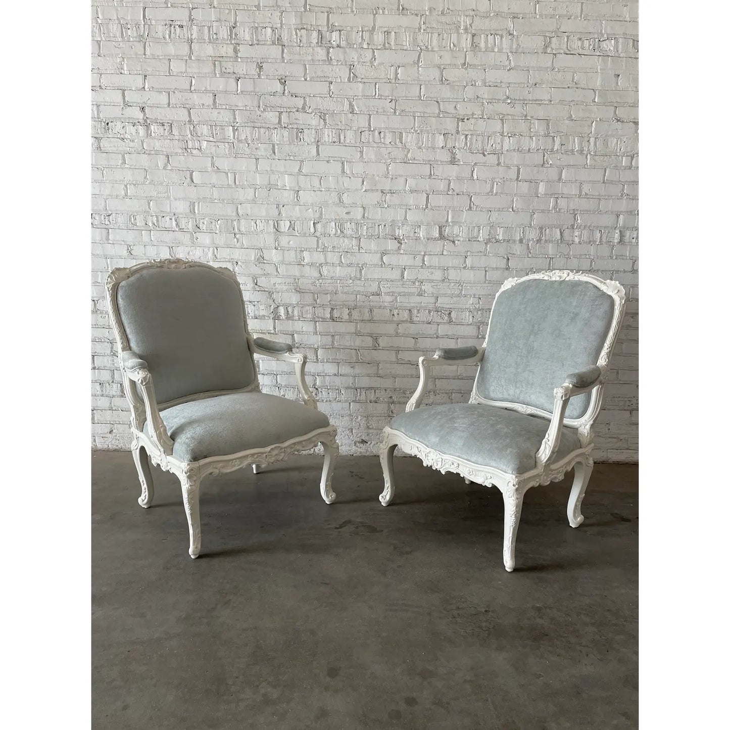 Dennis & Leen Louis XV Style Fauteuil Chairs - a Pair