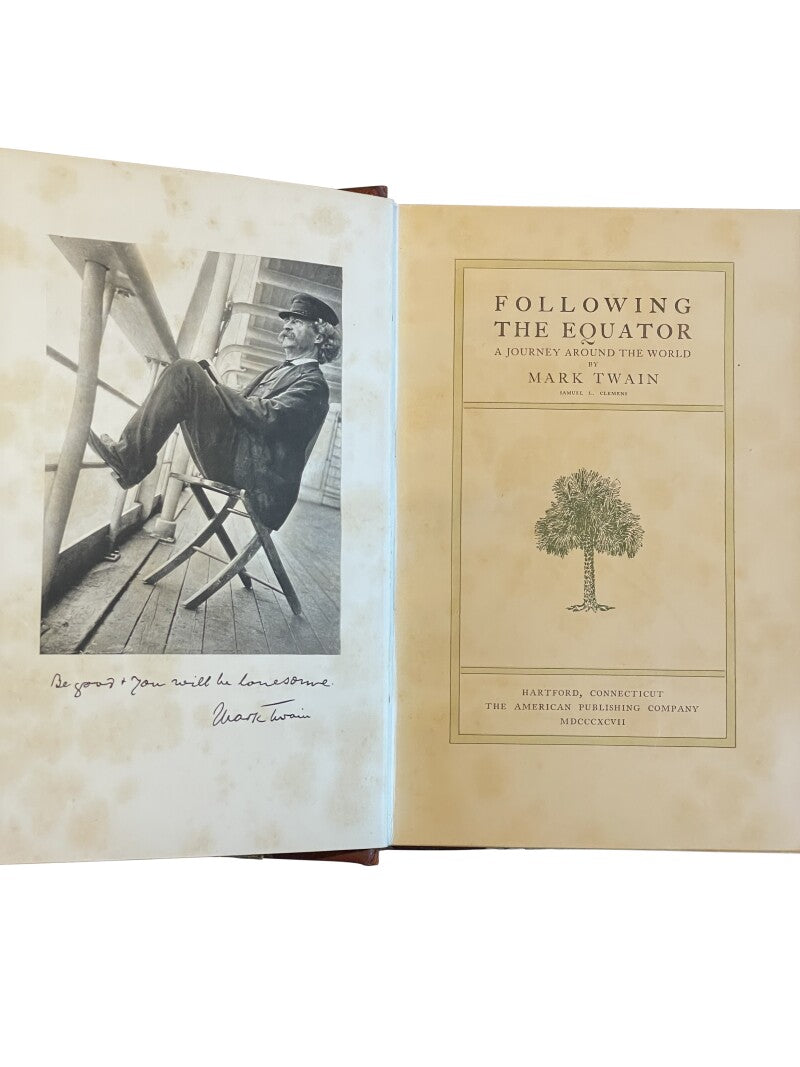 Mark Twain First Edition Following The Equator, A Journey Around the World