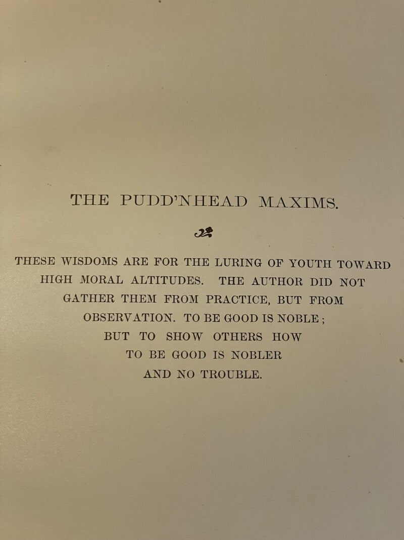Mark Twain First Edition Following The Equator, A Journey Around the World