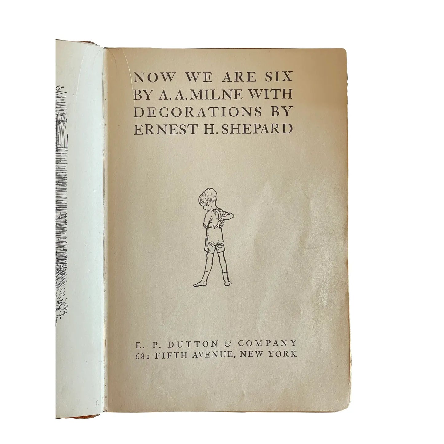 First Edition 'Now We Are Six' by A. A Milne Children's Book