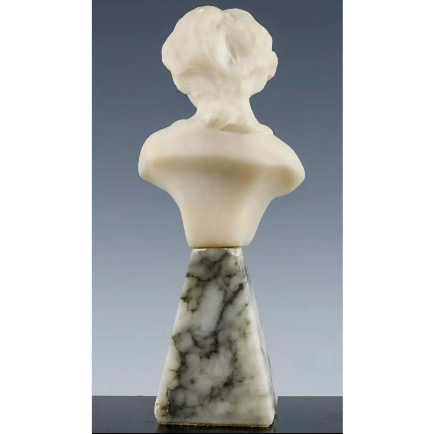 Italian Art Deco Alabaster Bust of a Child