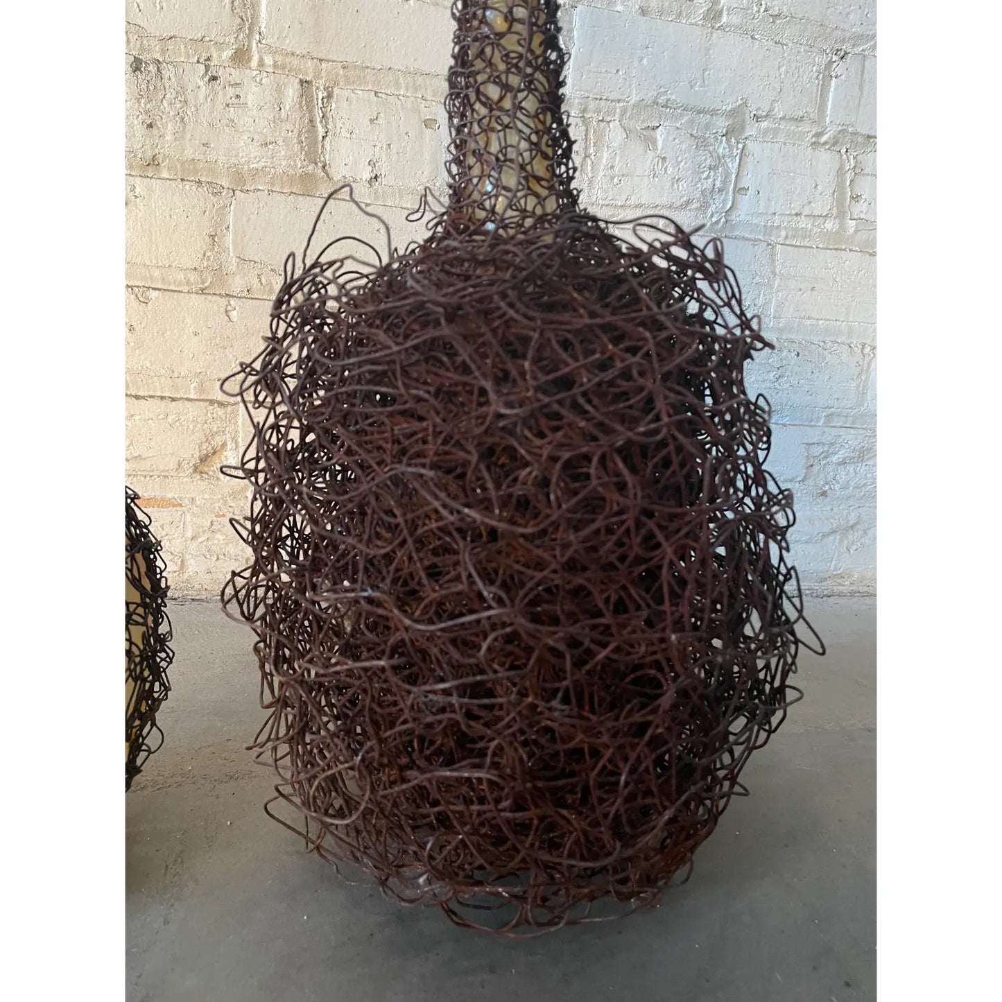 Lucy Slivinski Contemporary Sculpture of Found Objects and Woven Metal
