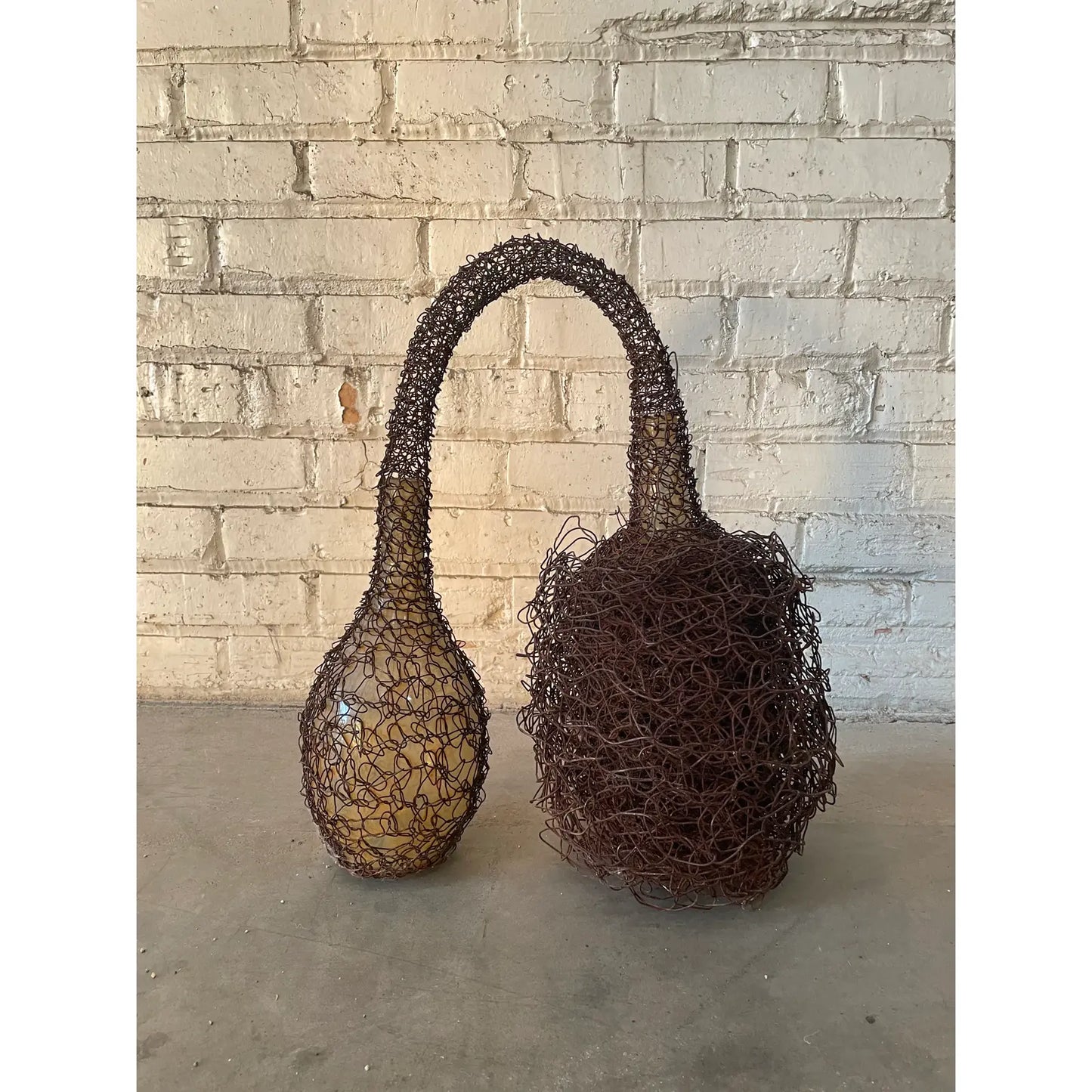 Lucy Slivinski Contemporary Sculpture of Found Objects and Woven Metal