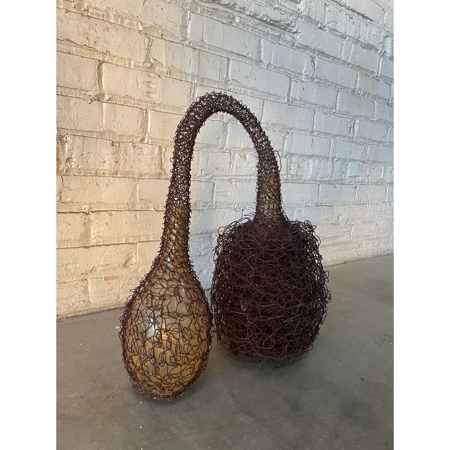 Lucy Slivinski Contemporary Sculpture of Found Objects and Woven Metal