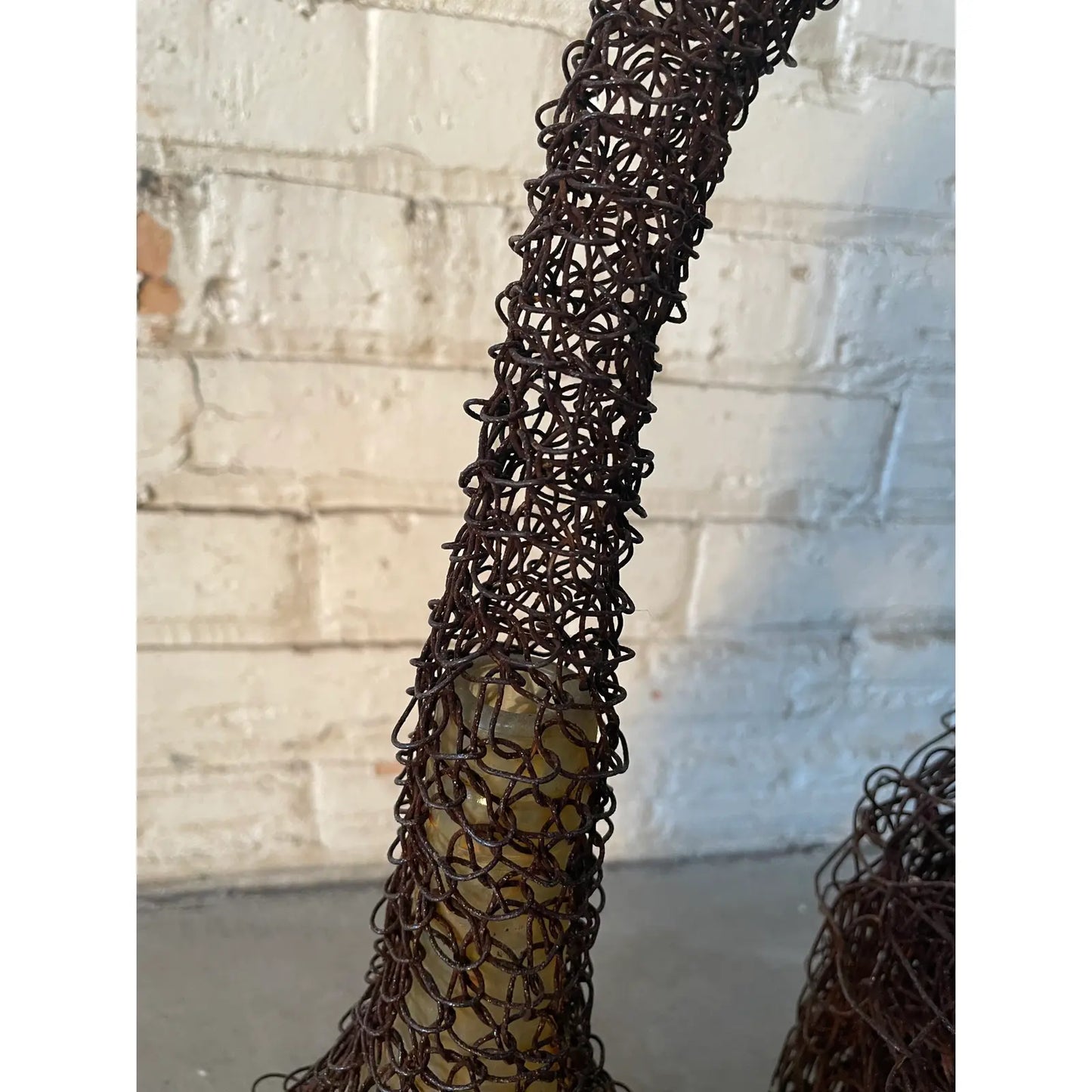 Lucy Slivinski Contemporary Sculpture of Found Objects and Woven Metal