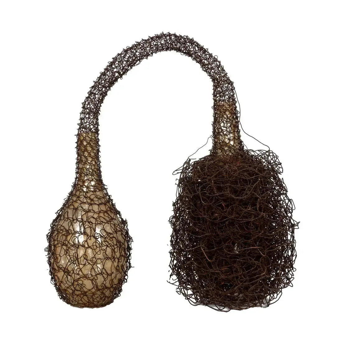 Lucy Slivinski Contemporary Sculpture of Found Objects and Woven Metal
